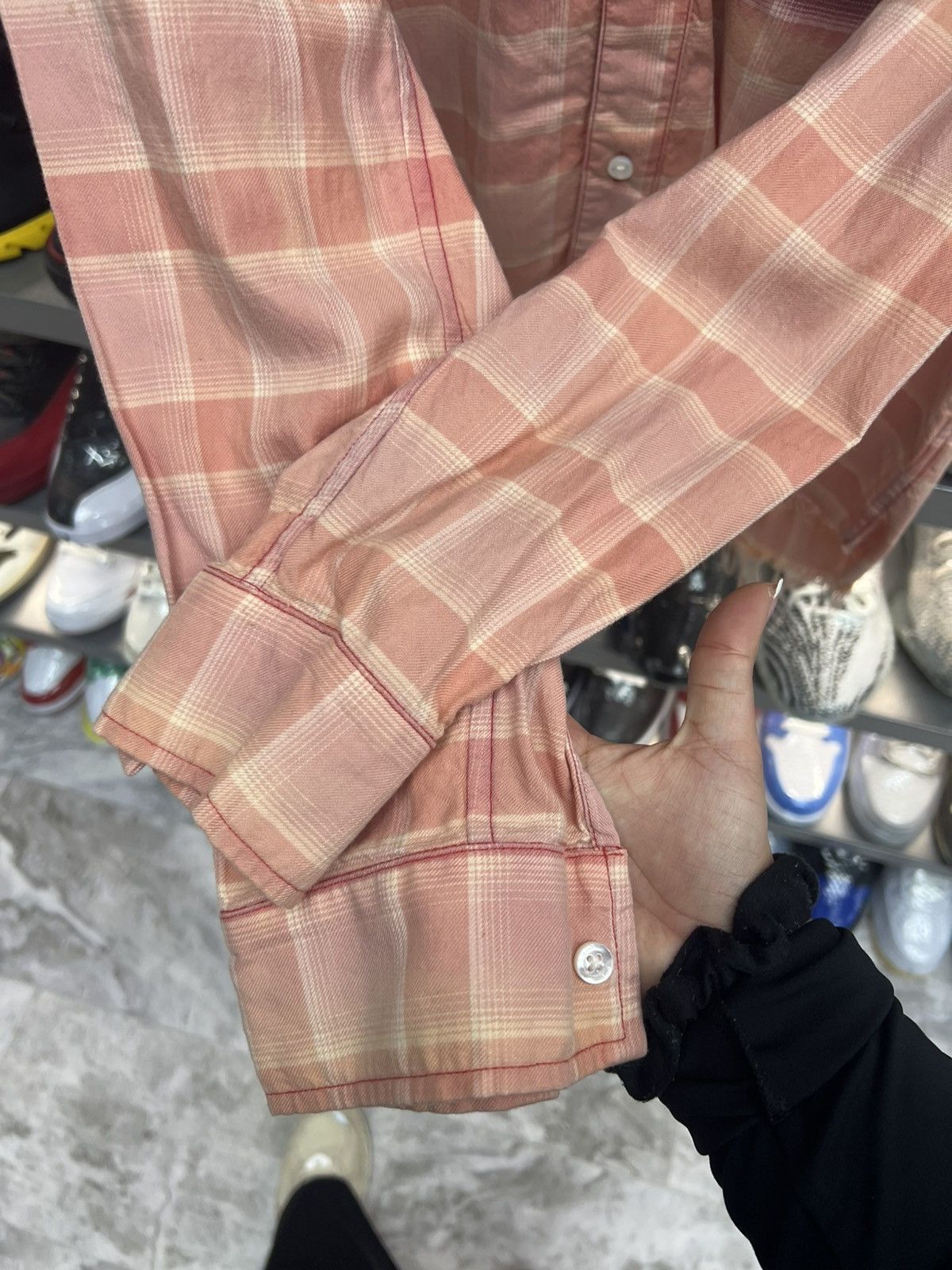 Amiri Amiri Red Bleached Flannel Size US S / EU 44-46 / 1 - 5 Thumbnail