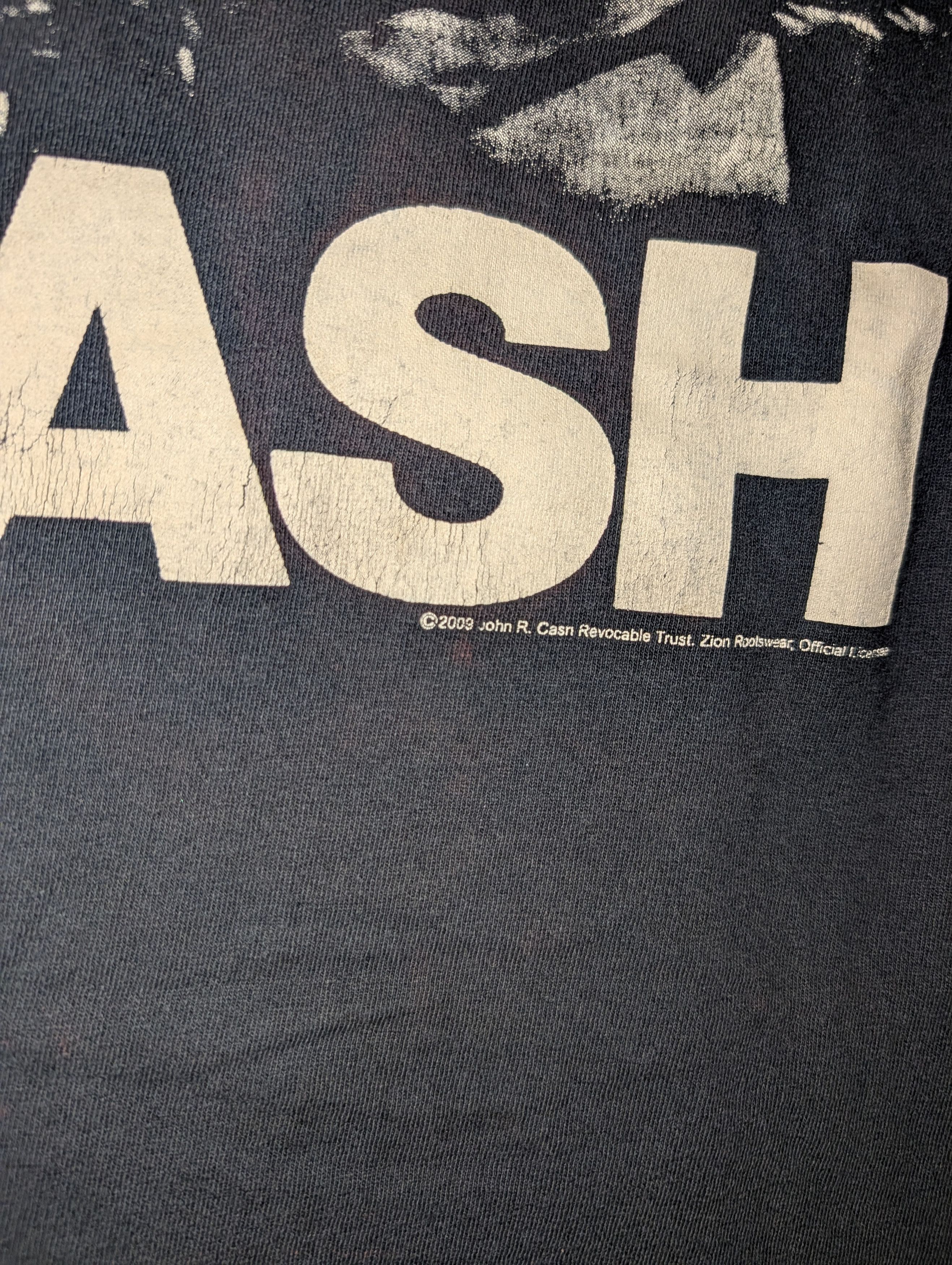 Band Tees Vtg Johnny Cash Middle Finger San Quentin Graphic T-Shirt Size US M / EU 48-50 / 2 - 7 Thumbnail