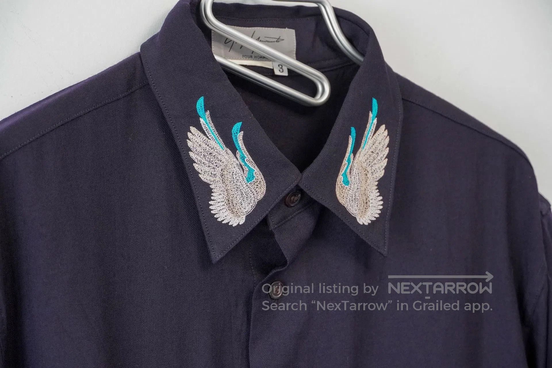 Yohji Yamamoto yohji yamamoto wings embroidered shirt. Size US M / EU 48-50 / 2 - 3 Thumbnail