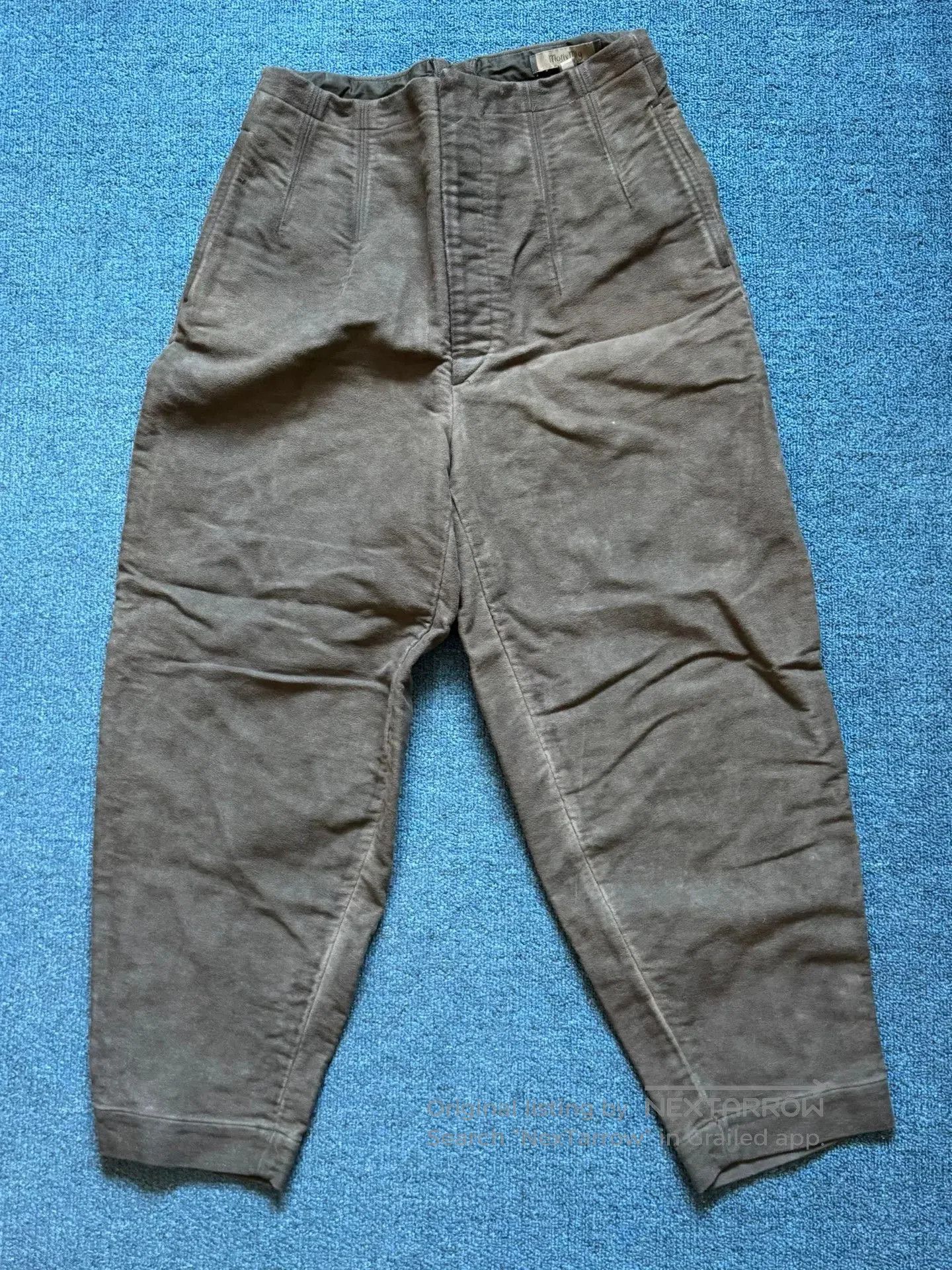 MotivMfg Motiv Mfg Suede Distressed Officer Pants. Size US 37 - 1 Thumbnail
