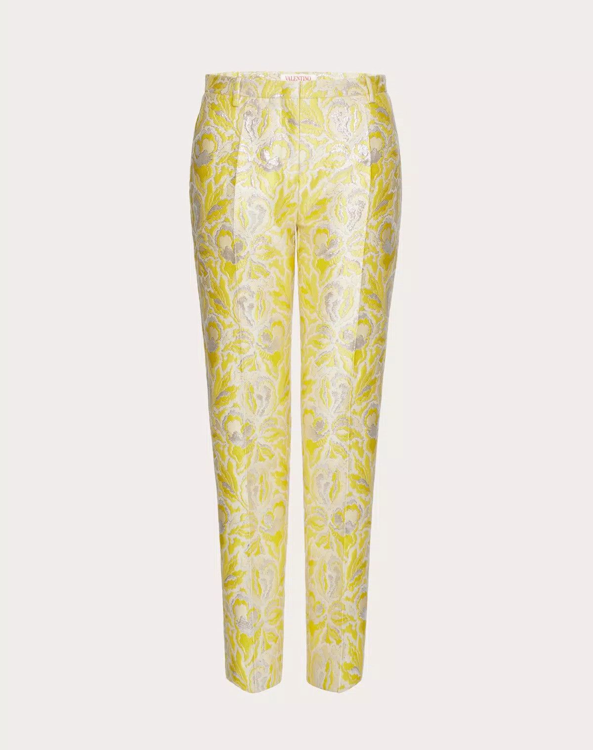 Valentino o1s1wg110625 Iris Brocade Trousers in Multicolor Size 26" / US 2 / IT 38 - 1 Thumbnail