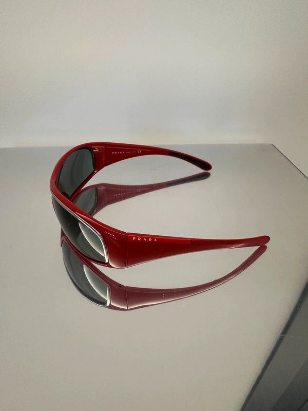 Prada PRADA Sunglassess SPS05F Star White Flame Shield Mask Fire Size ONE SIZE - 1 Thumbnail