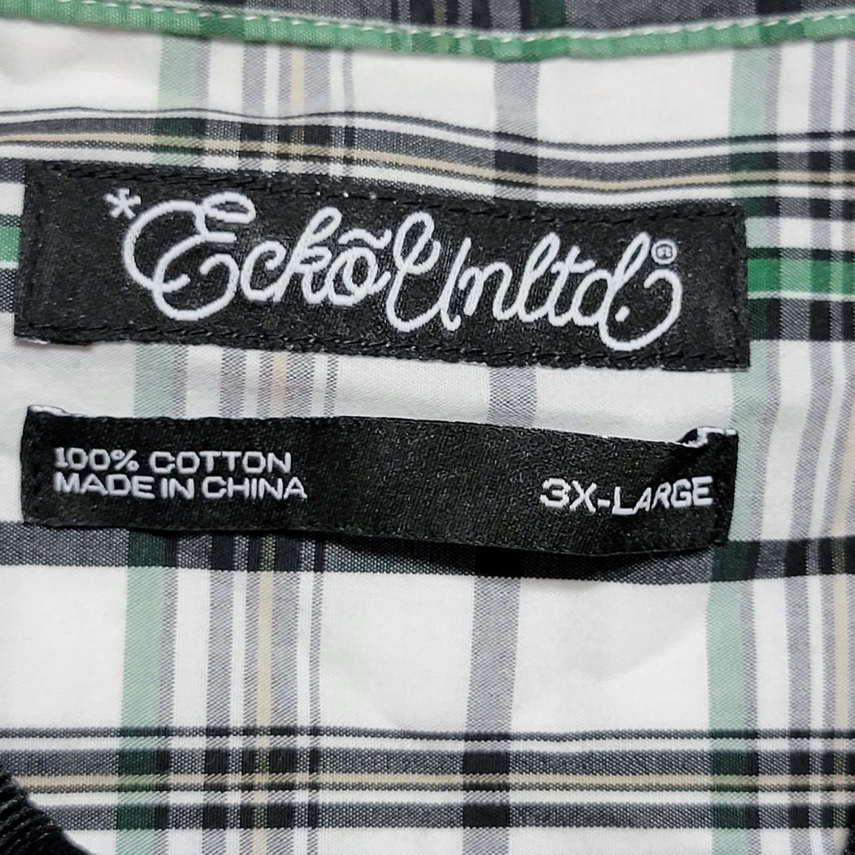 Ecko Unltd. Ecko Unltd Full Button SS Green and White - Size 3XL Size US XXL / EU 58 / 5 - 4 Thumbnail