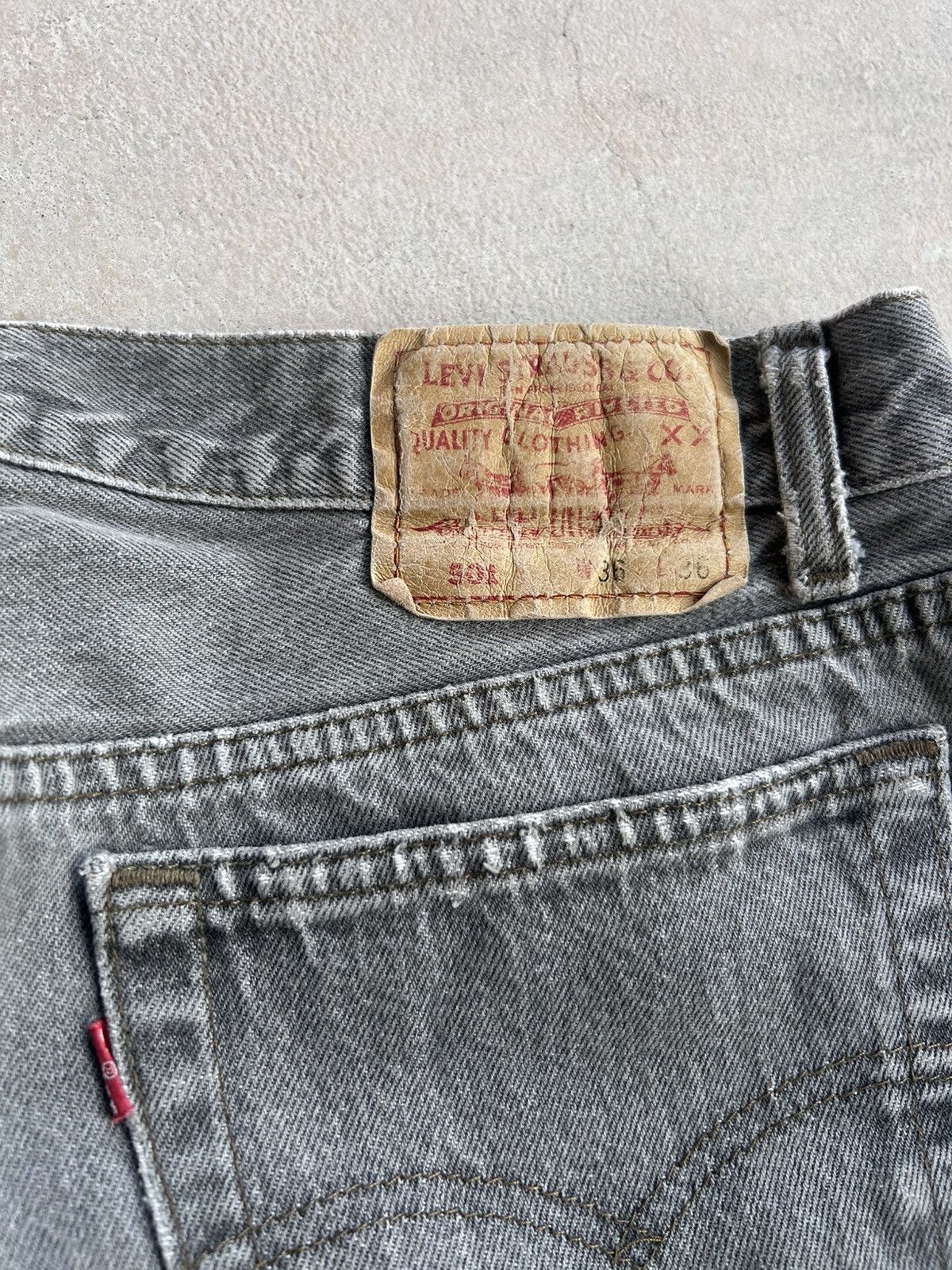 Levi's Vintage 80s Levi's 501 Jeans Made in USA 31x30 Distressed Size US 31 - 5 Thumbnail