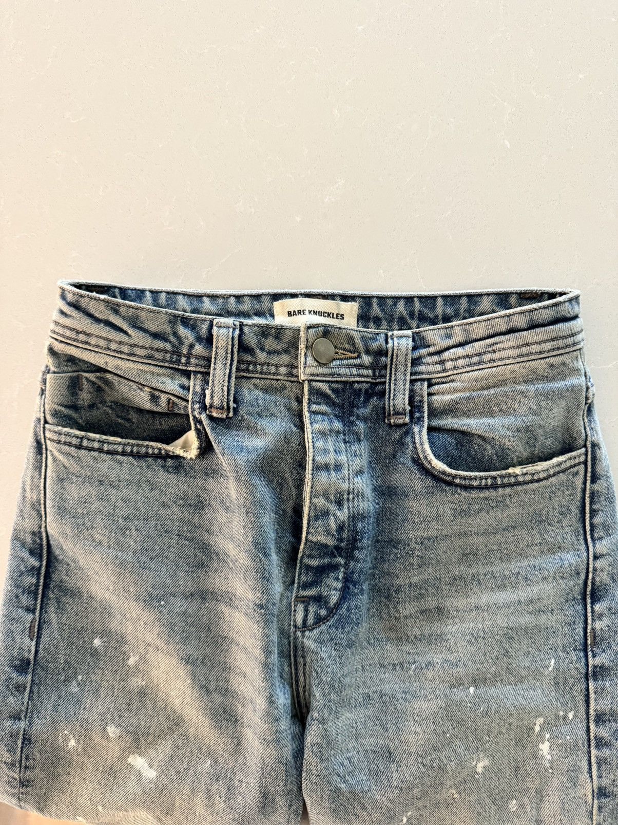 Bare Knuckles Bare Knuckles Paint Splattered Distressed Denim Size US 28 / EU 44 - 2 Thumbnail