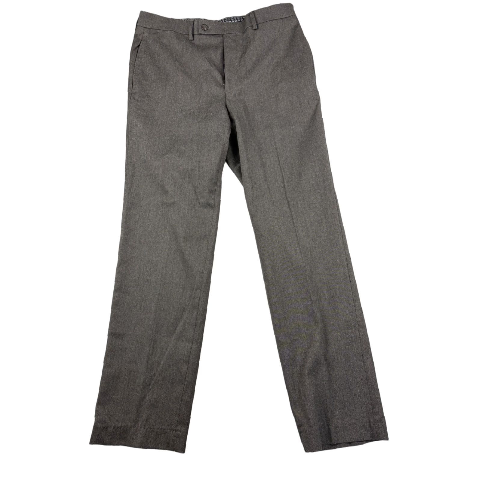 Ralph Lauren Lauren Ralph Lauren Mens Pants 32x30 Gray Dress Slacks Classic Trouser Stretch Size US 32 / EU 48 - 1 Thumbnail
