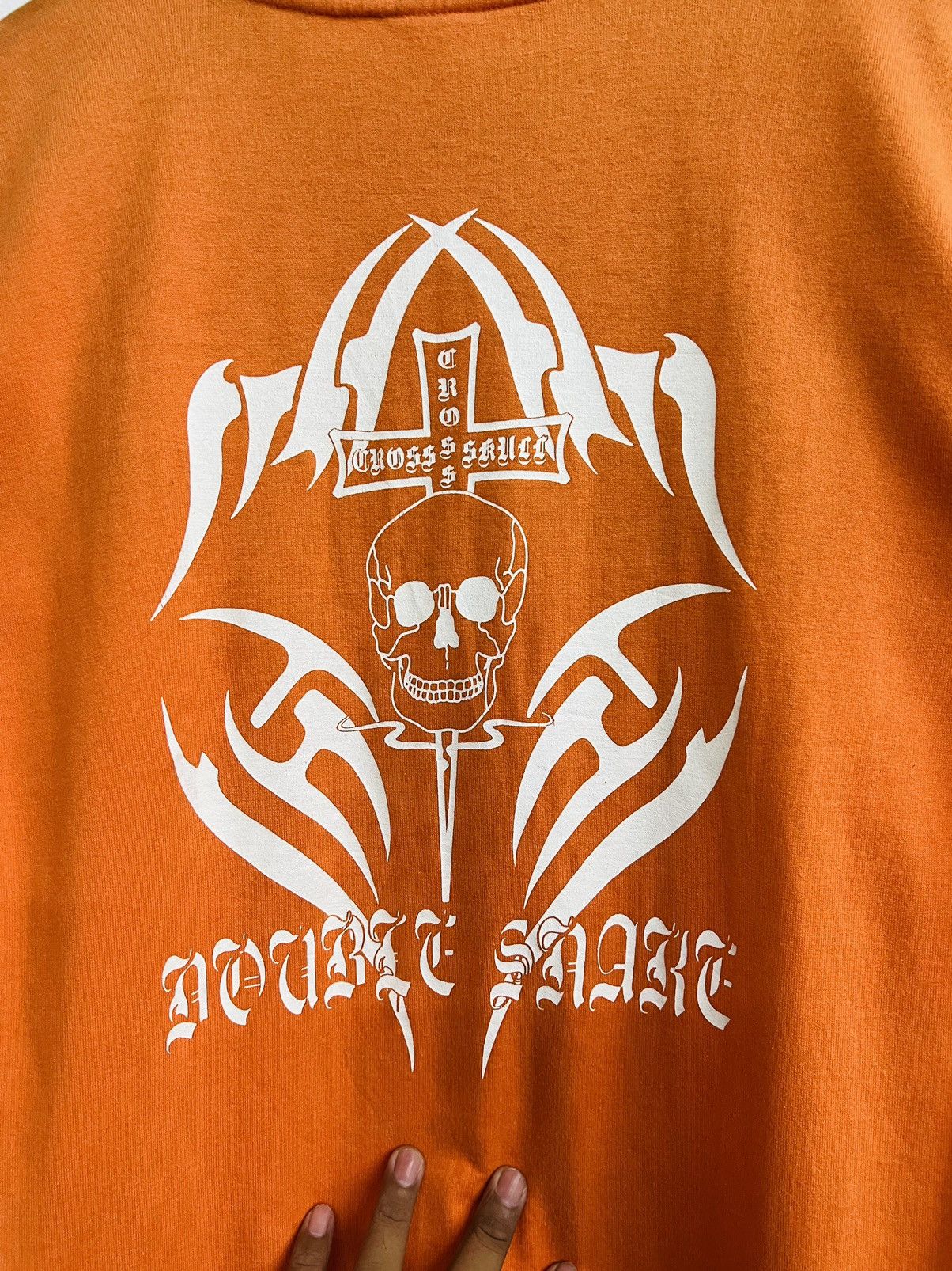 Japanese Brand VINTAGE SKULL CROSS BIG LOGO TEE Size US M / EU 48-50 / 2 - 12 Thumbnail