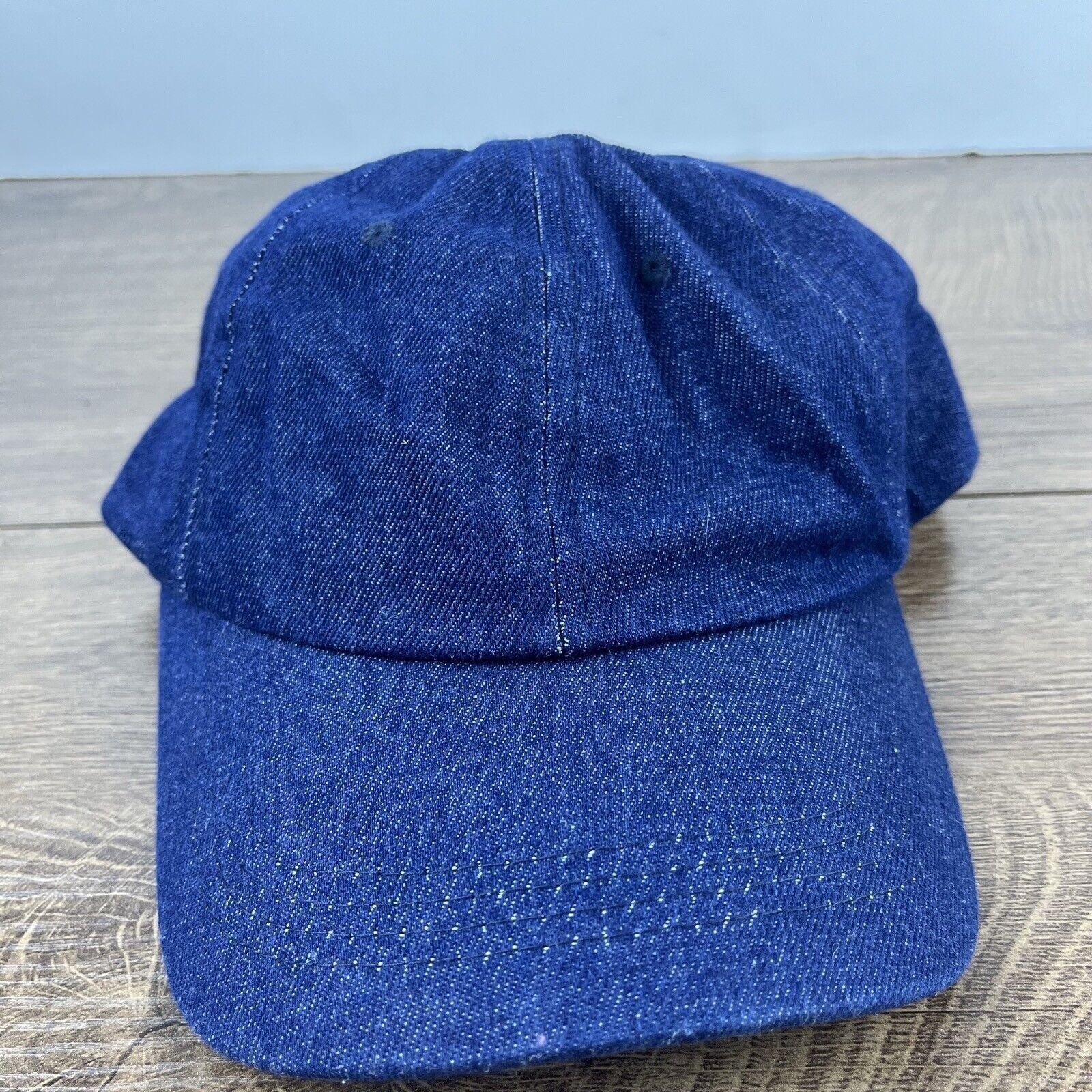 Other Blue Jean Hat Blue Cap Adjustable Blue Adult Size Hat Size ONE SIZE - 4 Thumbnail