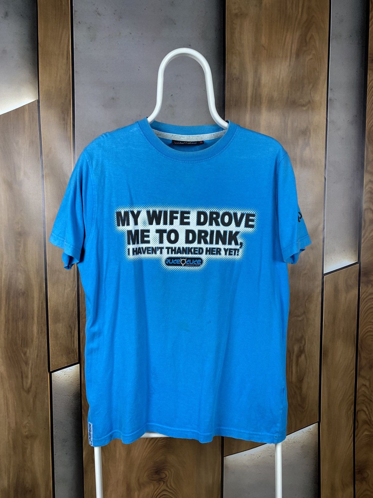 Vintage 🍻Vintage T-Shirt My Wife Drove Me To Drink Ruce Cuce Tee🍻 Size US M / EU 48-50 / 2 - 1 Thumbnail