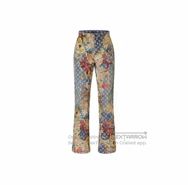 Louis Vuitton Louis Vuitton Do Old Destruction Floral Jeans Size US 30 / EU 46 - 8 Thumbnail