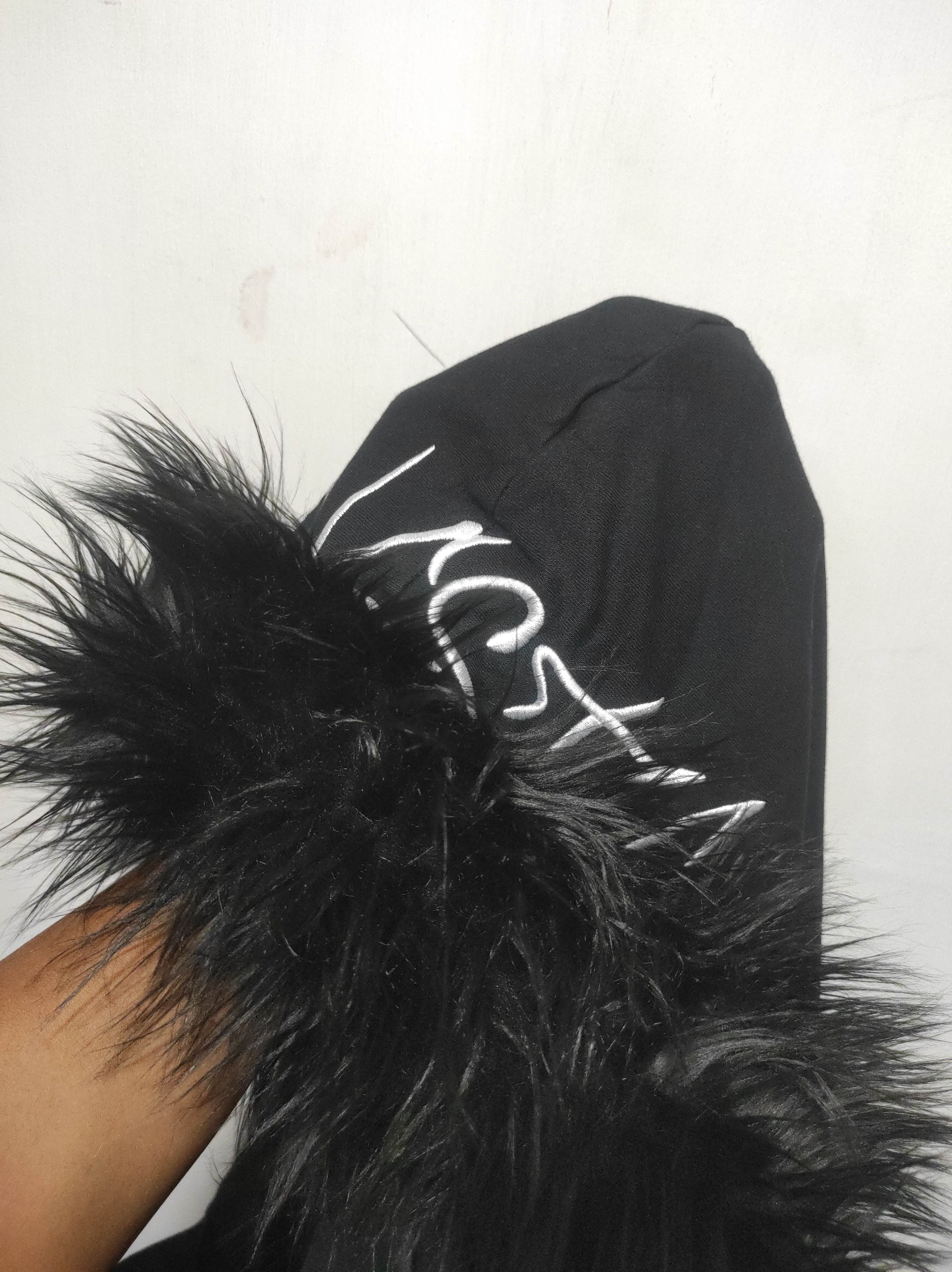 If Six Was Nine Thug Life Black Zip Fur Hoodie IfSixWasNine LGB style Size US XXL / EU 58 / 5 - 11 Thumbnail