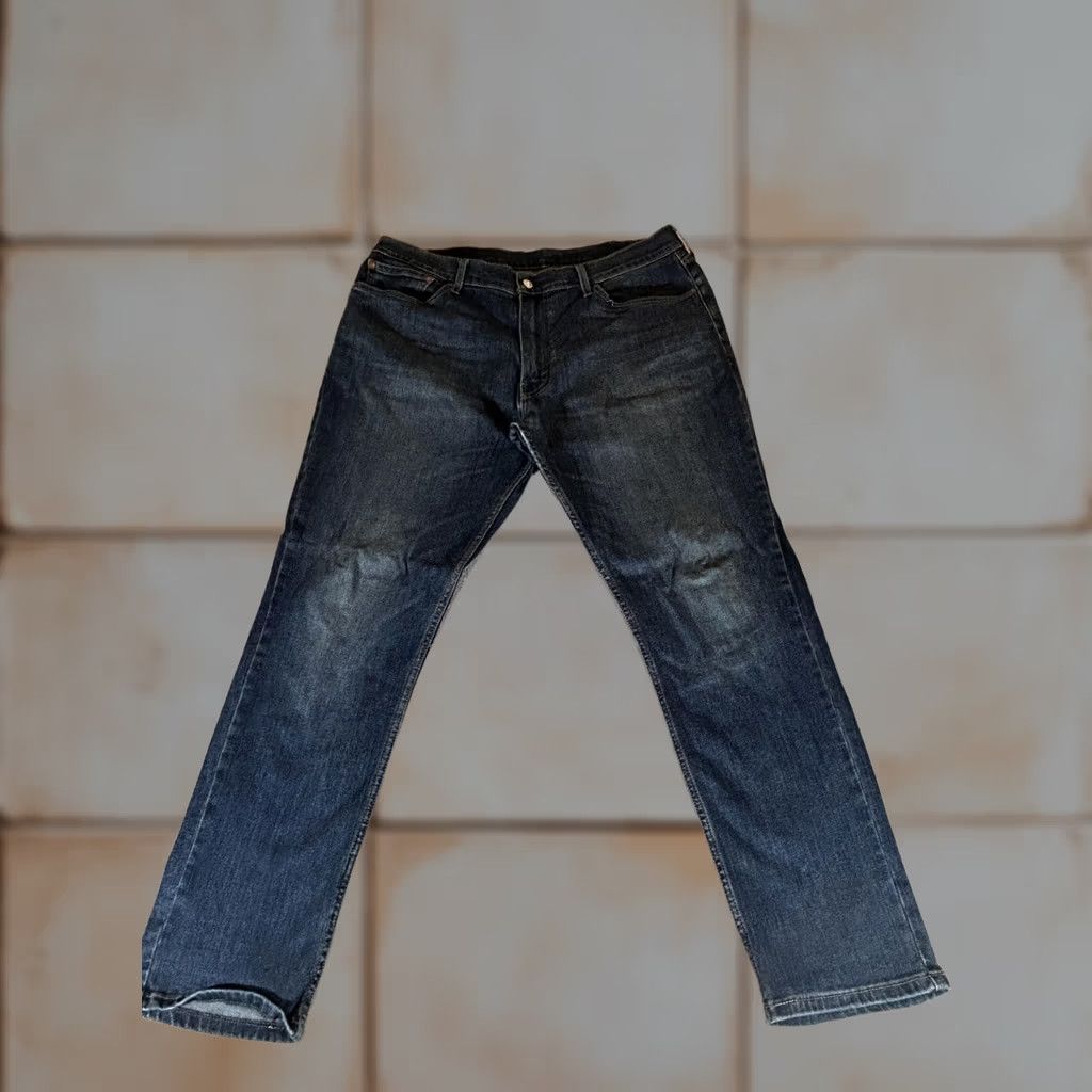 Levi's Levi's 511 Jeans Mens Slim Straight Fit Dark Wash Blue Denim 38x32 Stretch Cotton Polyester Zip Fly Pockets Size US 38 / EU 54 - 1 Thumbnail