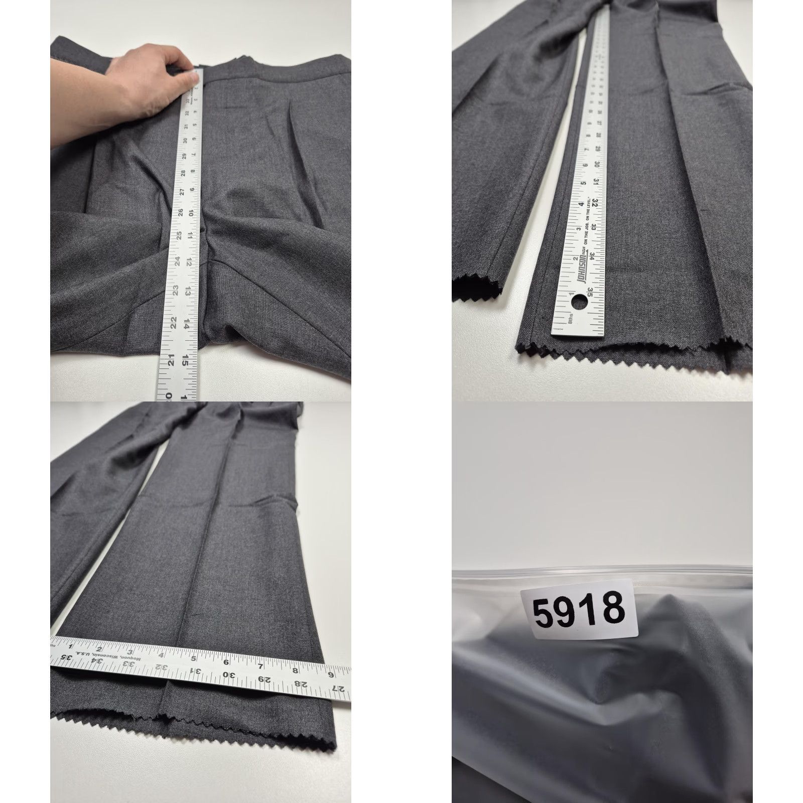 Vintage VTG Sansabelt Dress Pants Mens 38x36 Gray Wool Pleated Straight Unhemmed NWOT Size US 38 / EU 54 - 8 Thumbnail