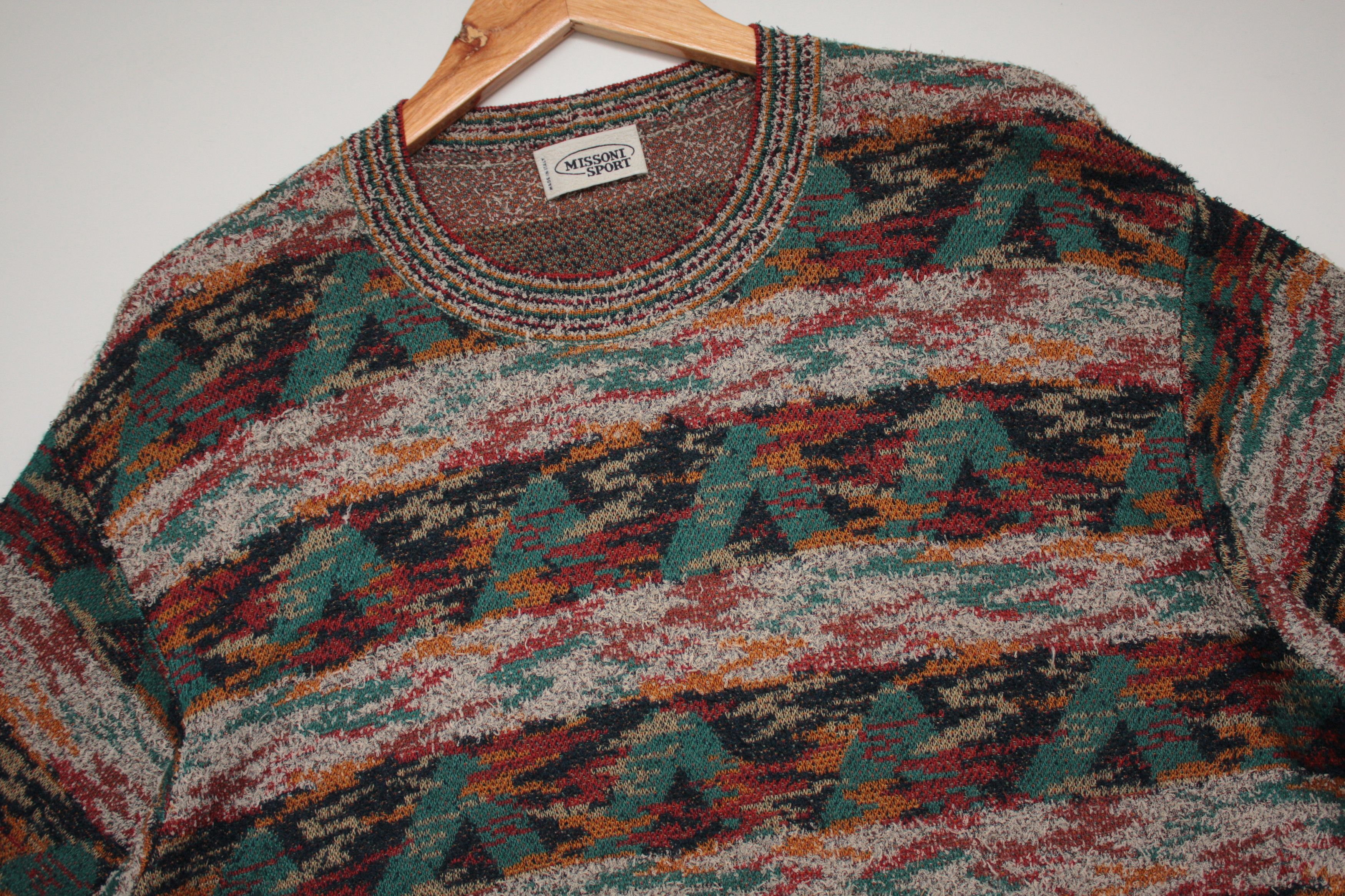 Missoni Missoni Sport Multicolor Abstract Sweater Made In Italy 50 Size US M / EU 48-50 / 2 - 3 Thumbnail