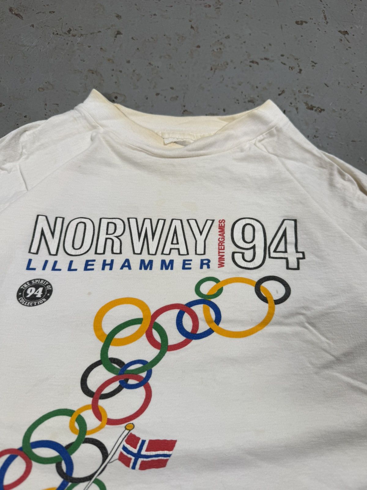 Vintage Vintage 1994 Norway Olympics Single Stitch Tee Size US M / EU 48-50 / 2 - 3 Thumbnail