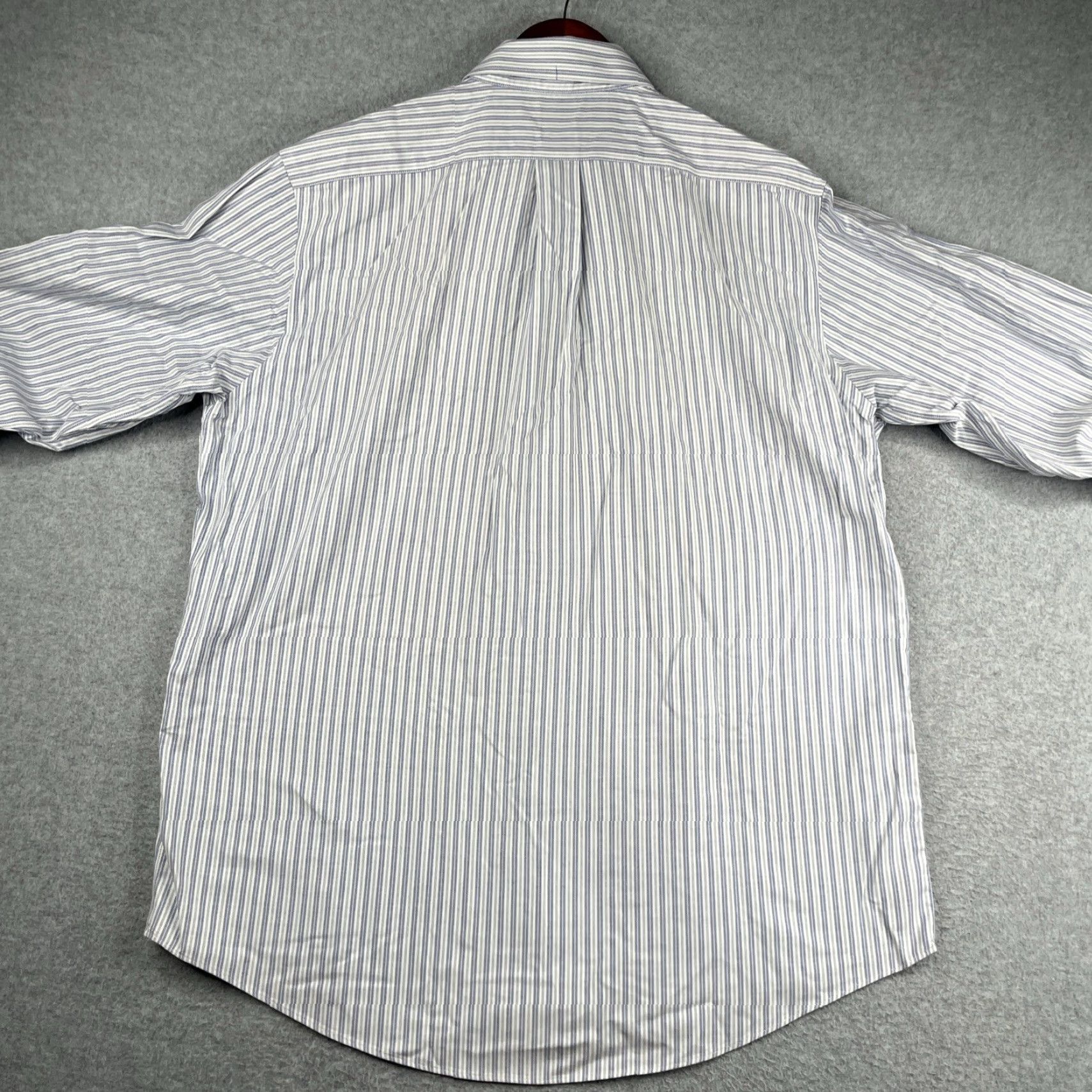 Brooks Brothers Brooks Brothers Madison Shirt Dress Shirt 16.5 Blue Striped Non Iron Long Sleeve Button Up Button-Down Collar Mens Regular Size US XL / EU 56 / 4 - 4 Thumbnail