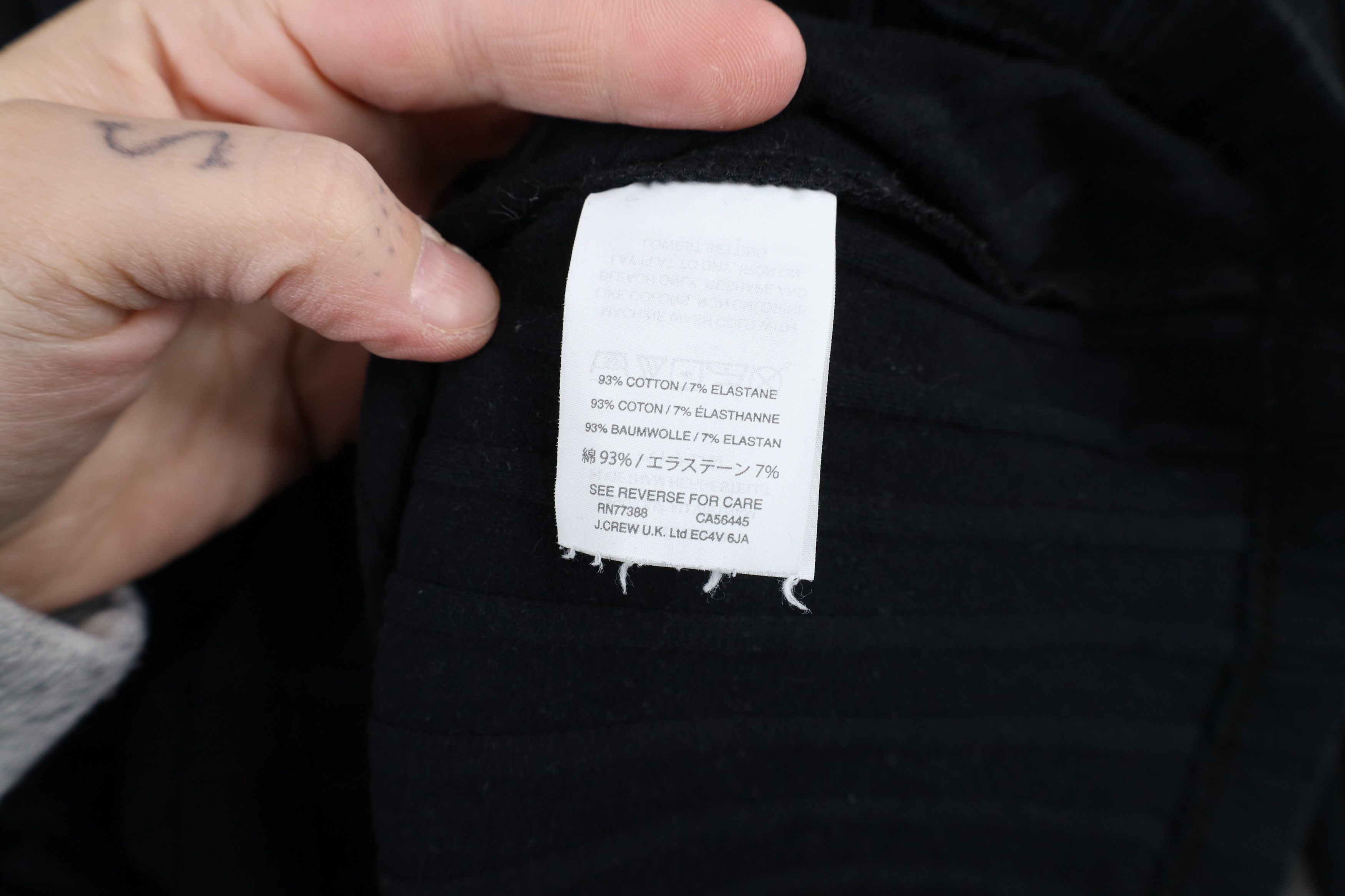 Madewell × Vintage Madewell Blank Ruffled Ribbed Knit Turtleneck T-Shirt Black Size M / US 6-8 / IT 42-44 - 8 Thumbnail