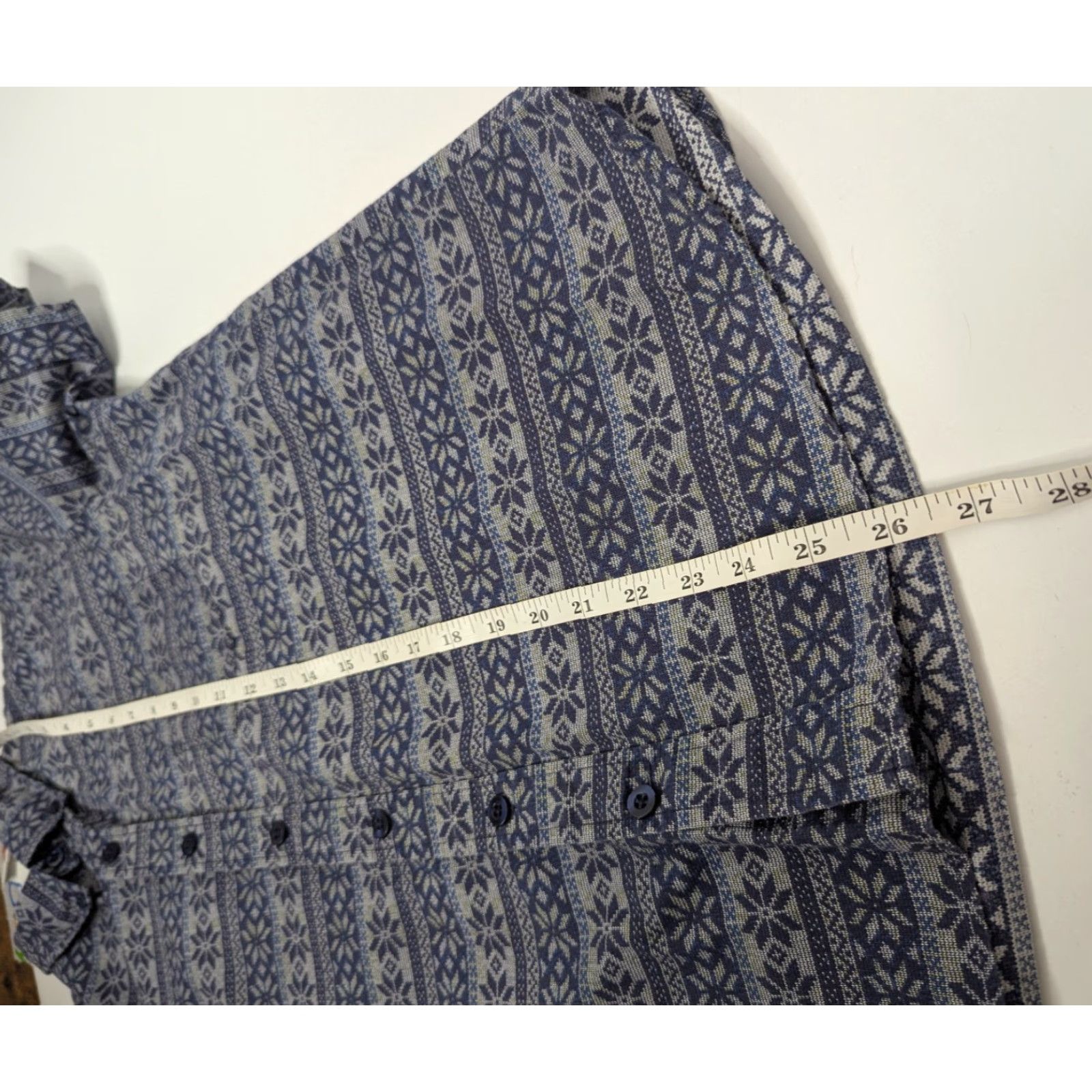 Vintage Kennington Shirt Men’s Medium Blue Geometric Cotton Button-Down Short Sleeve Casual Workwear Vintage: No Size US M / EU 48-50 / 2 - 4 Thumbnail