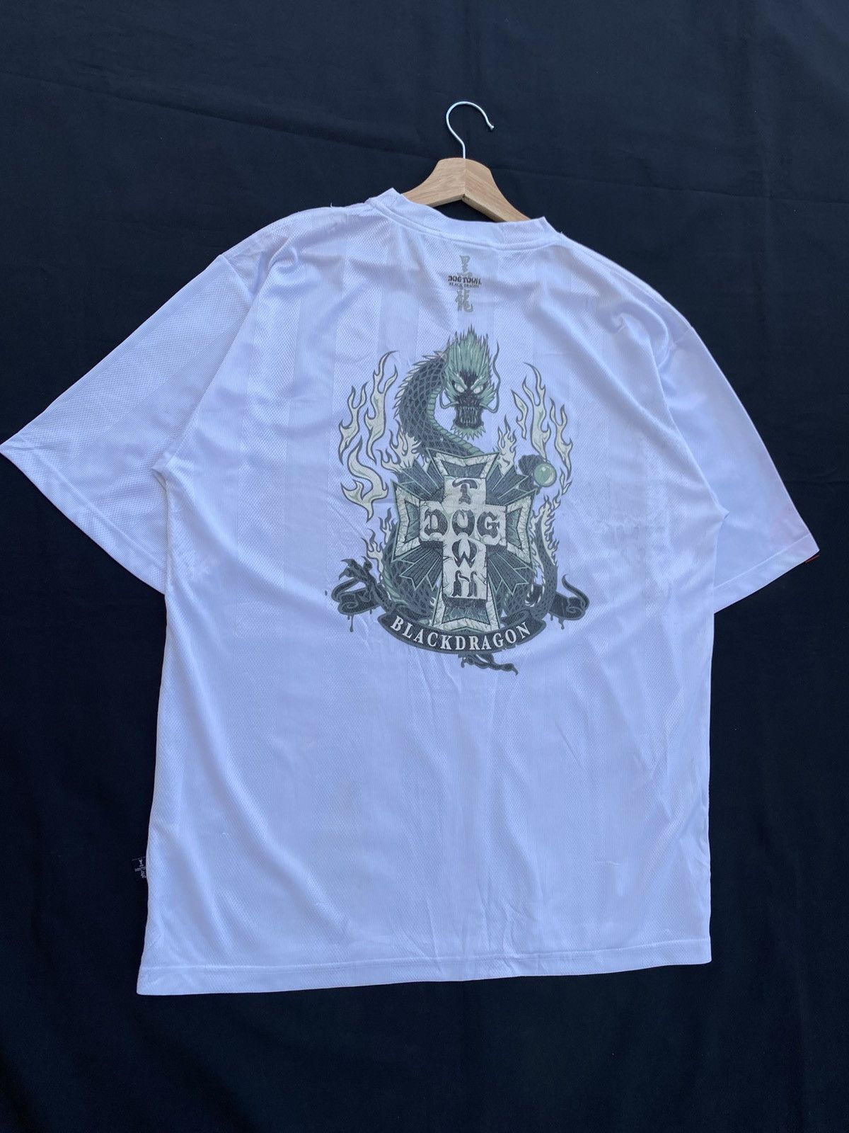 Dogtown Rare Vintage 90s Dog Town Black Dragon Jersey Size US L / EU 52-54 / 3 - 3 Thumbnail