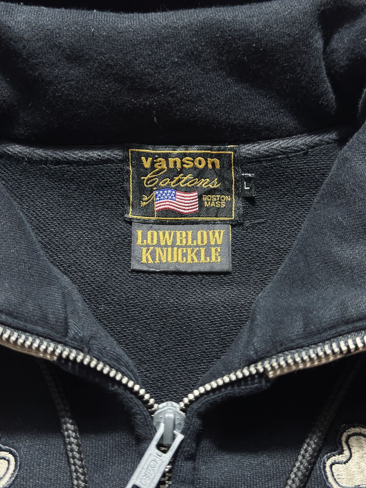 Vanson Leathers Vanson Leathers Skeleton Zip-Up Hoodie Size US L / EU 52-54 / 3 - 7 Thumbnail