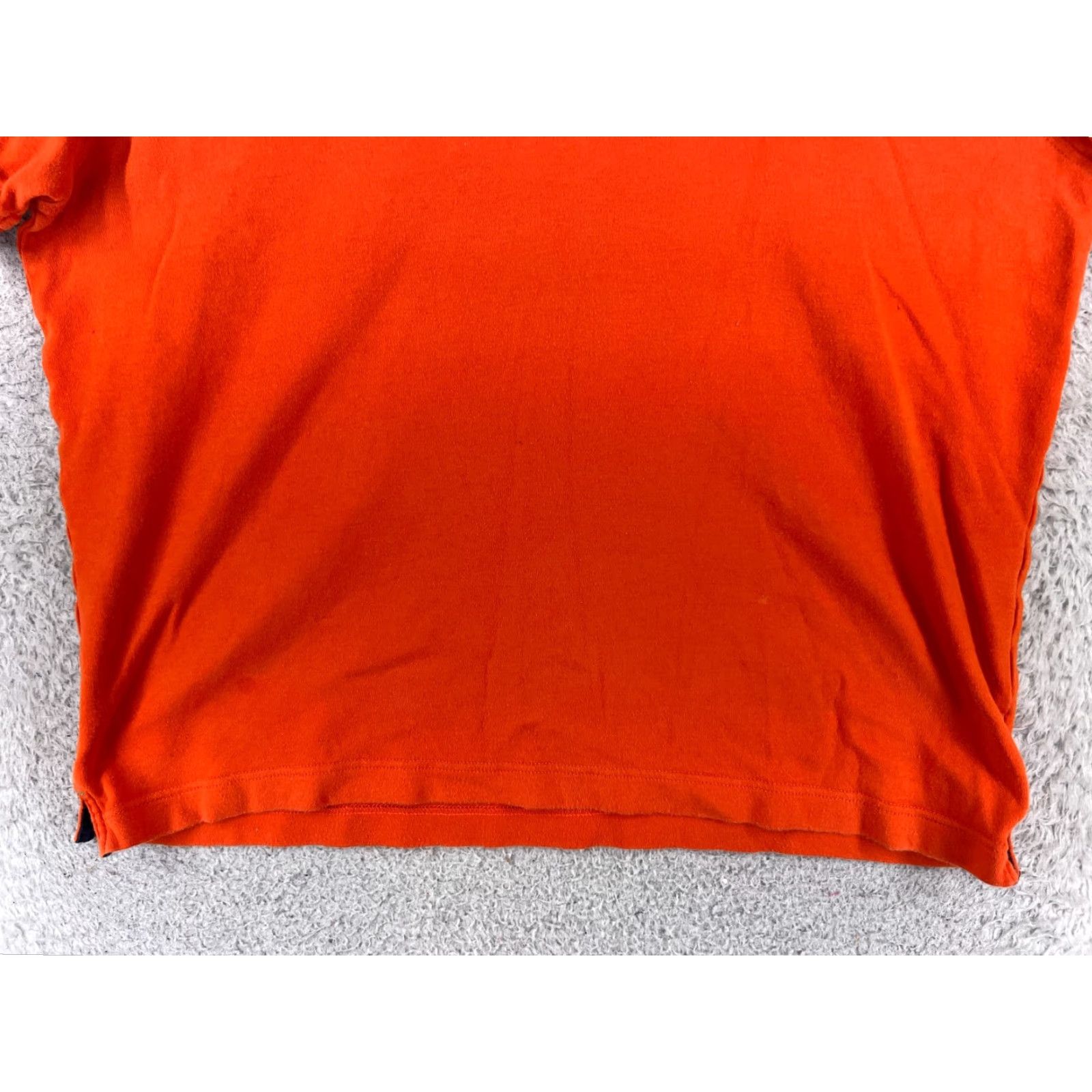 Tommy Hilfiger VINTAGE Tommy Hilfiger Polo Shirt Men L Orange 100% Cotton Short Sleeve Golf Shirts Polo Man Large Orange 90s Modern American Sports Mens Size US L / EU 52-54 / 3 - 5 Thumbnail