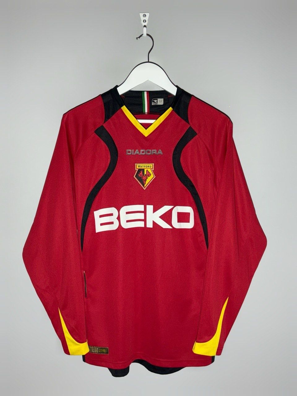 Diadora Diadora Watford 2007/08 Away Long Sleeve Soccer Jersey Size US M / EU 48-50 / 2 - 1 Thumbnail