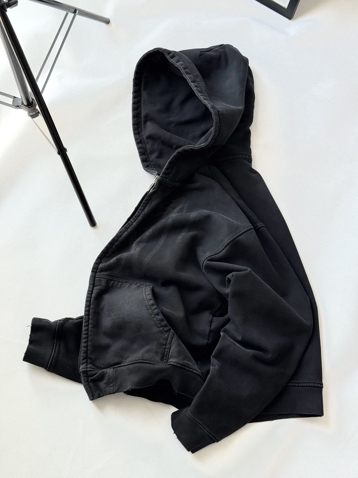 No Faith Studios NFS ZIP JACKET Washed Black Zip Up Hoodie no faith Studios Size US S / EU 44-46 / 1 - 5 Thumbnail