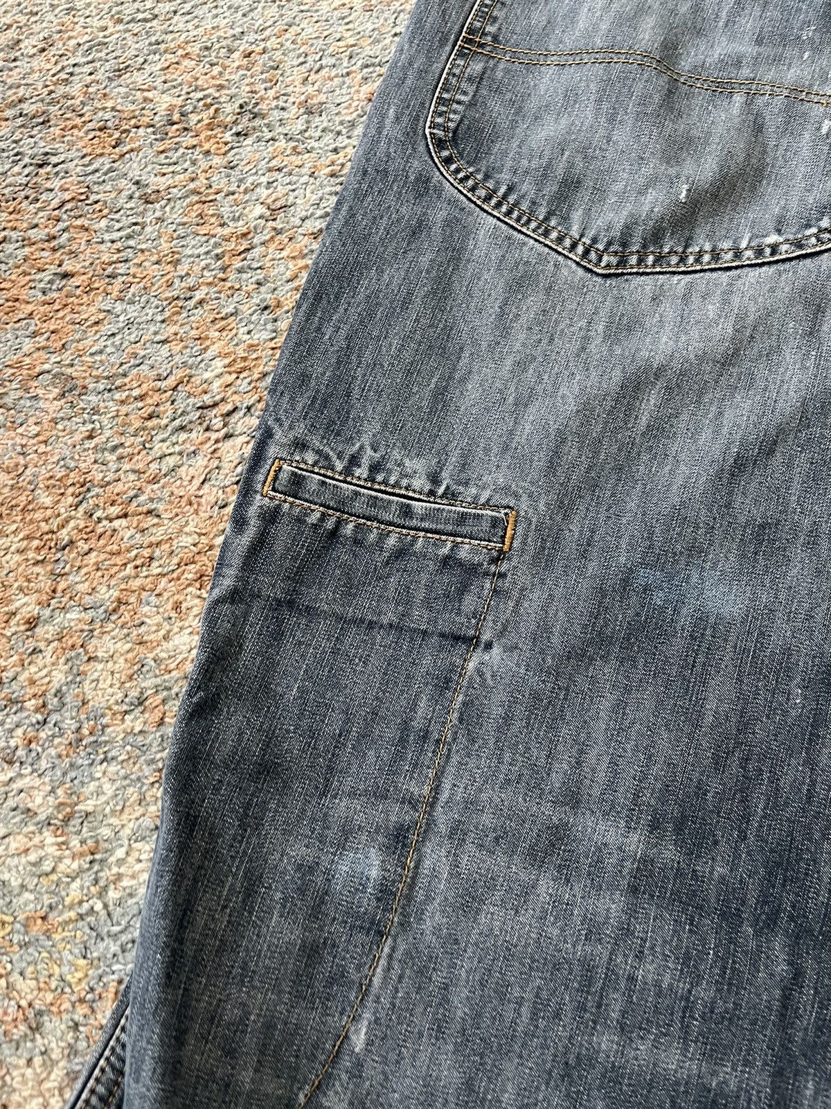 Marithe + Francois Girbaud VTG Marithe Girbaud Baggy Jorts Cut Raw Edge Y2K Size US 42 / EU 58 - 7 Thumbnail