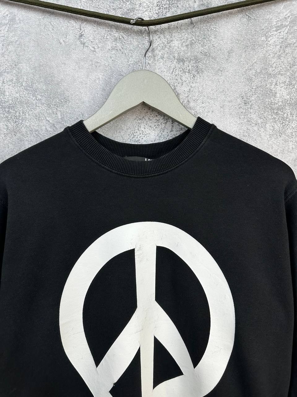 Moschino Love Moschino Peace Logo Sweatshirt Black Jumper Long Sleeve Size US M / EU 48-50 / 2 - 4 Thumbnail