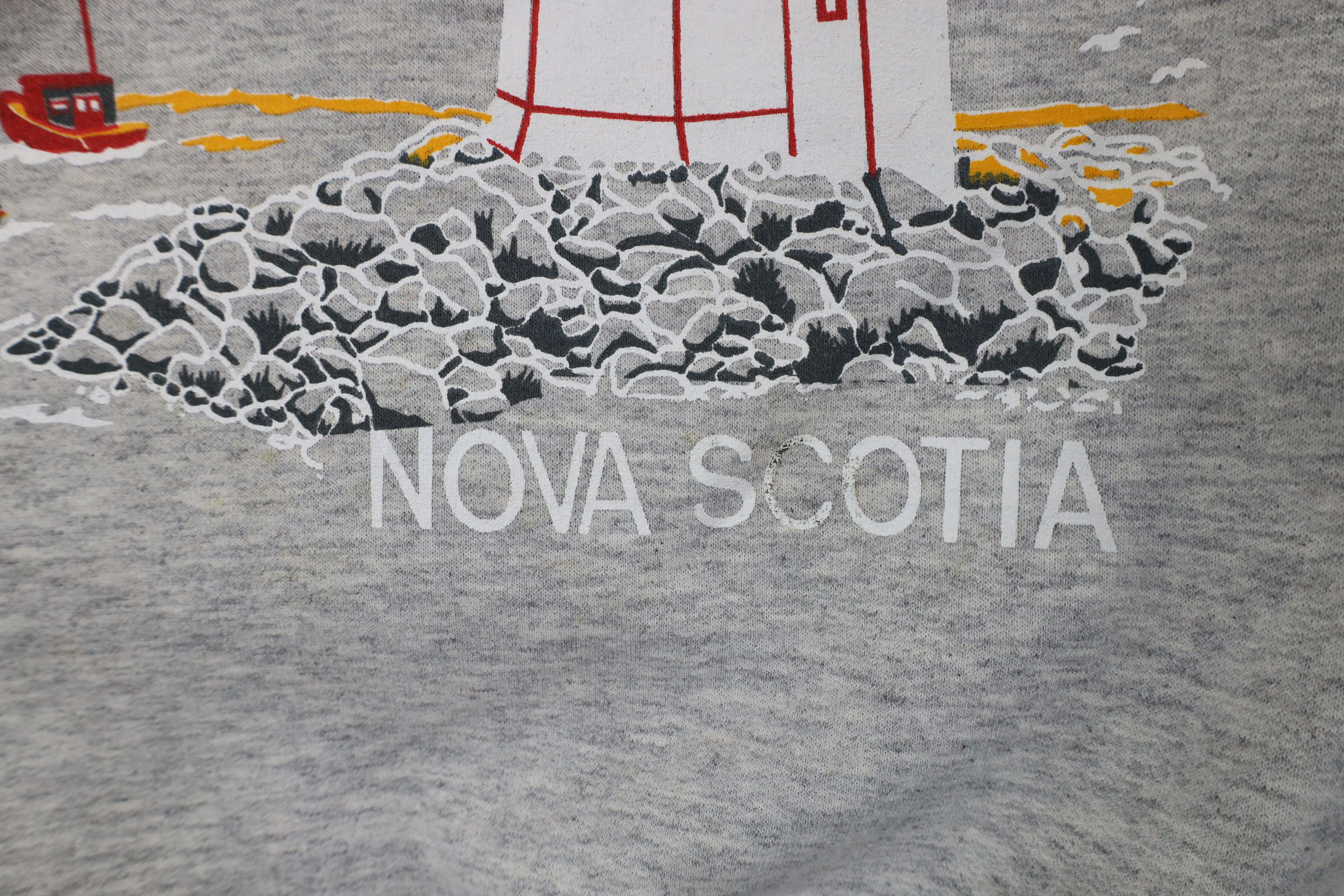 Vintage Vintage 90s Streetwear Nova Scotia Lighthouse Sweatshirt Size US L / EU 52-54 / 3 - 5 Thumbnail