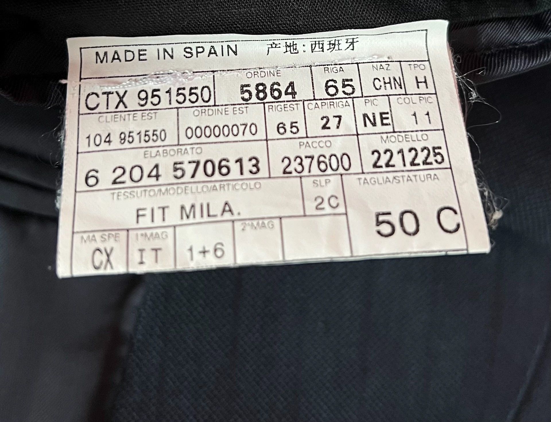 Zegna Trofeo 600 Wool Silk Navy Blazer 50