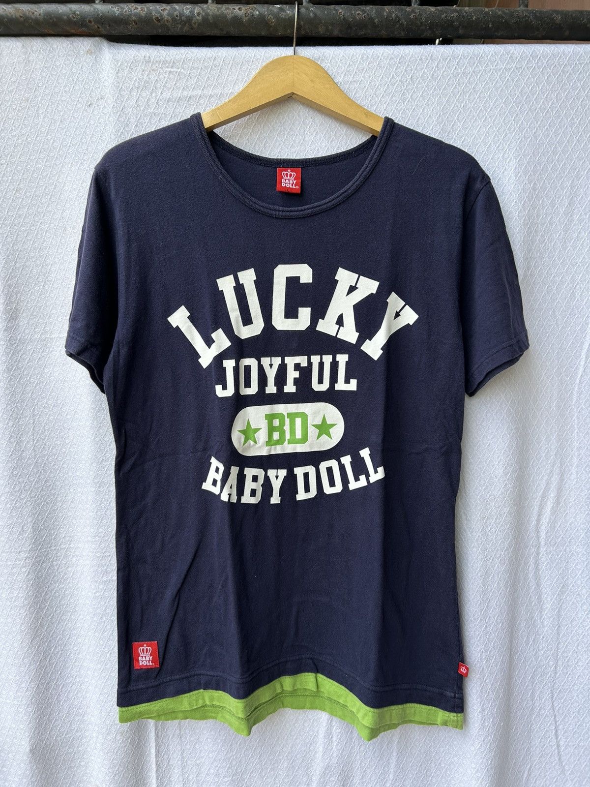 Japanese Brand BabyDoll Don't Worry Be Happy Shirt Size US M / EU 48-50 / 2 - 2 Thumbnail