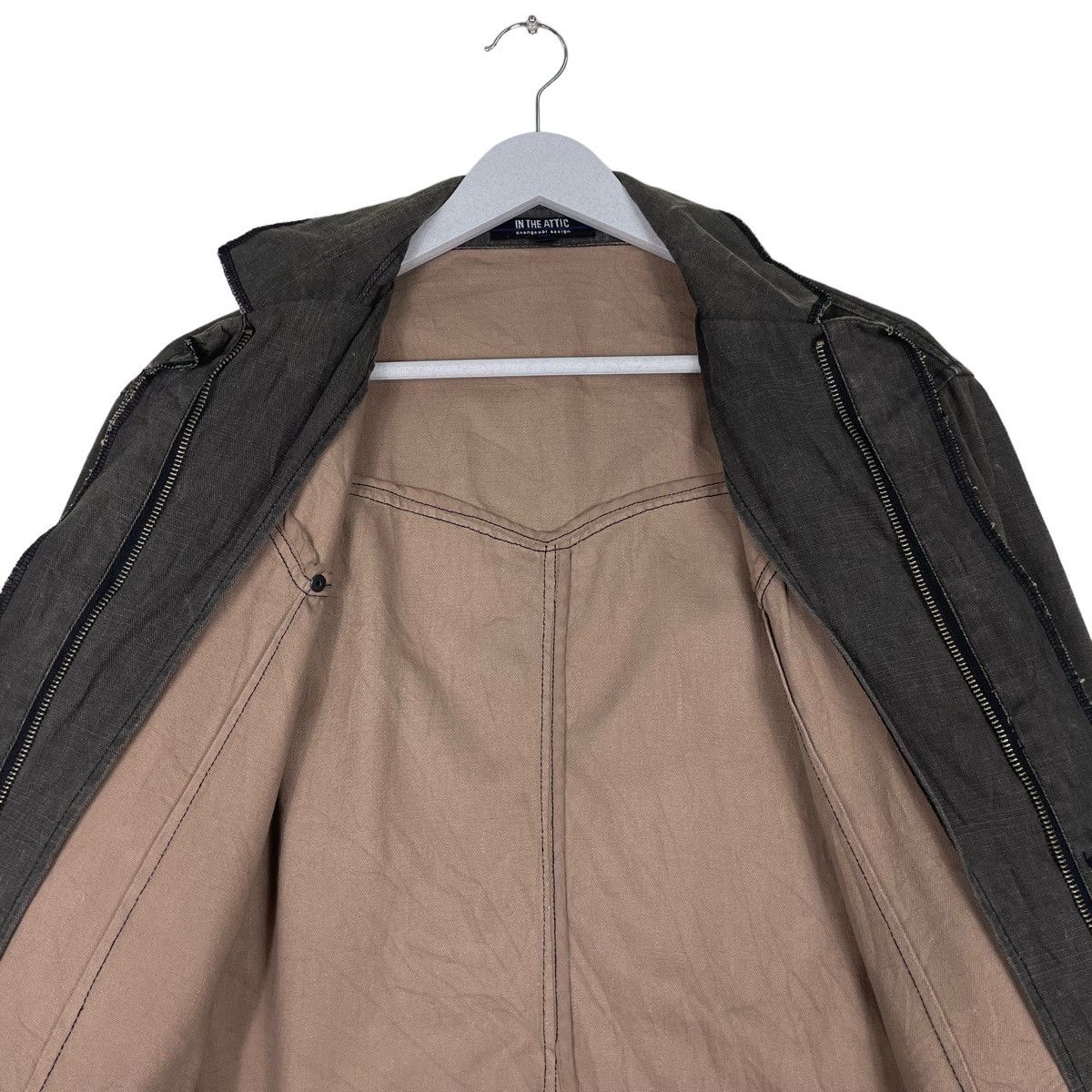 In The Attic × Japanese Brand × Tornado Mart 💥IN THE ATTIC BUTTON CHORE DYED GREY JACKET Size US L / EU 52-54 / 3 - 11 Thumbnail