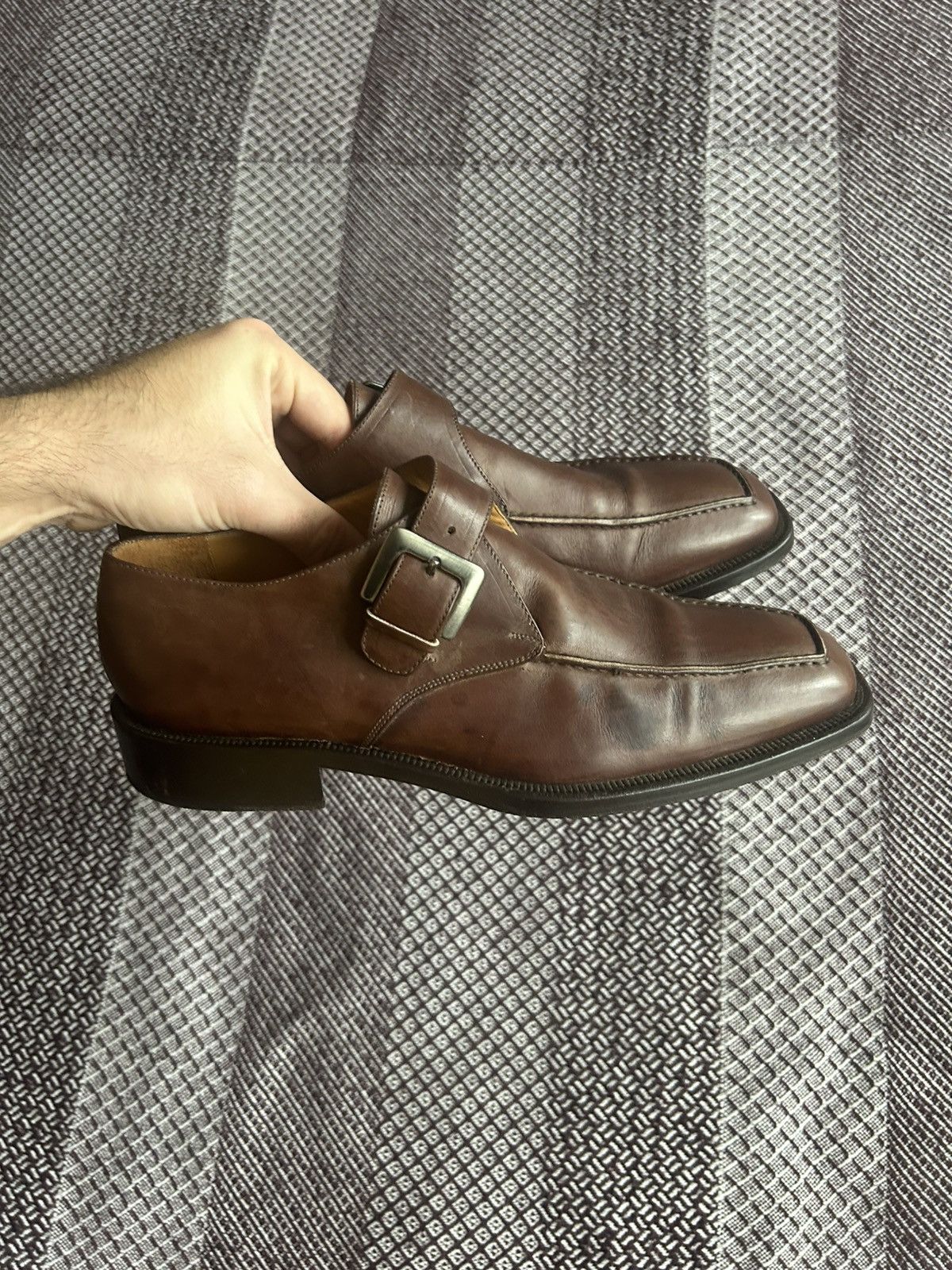 Vintage Vintage Brown 70s Mens Maestro Shoes Solid Style Size 42 Size US 9 / EU 42 - 14 Thumbnail