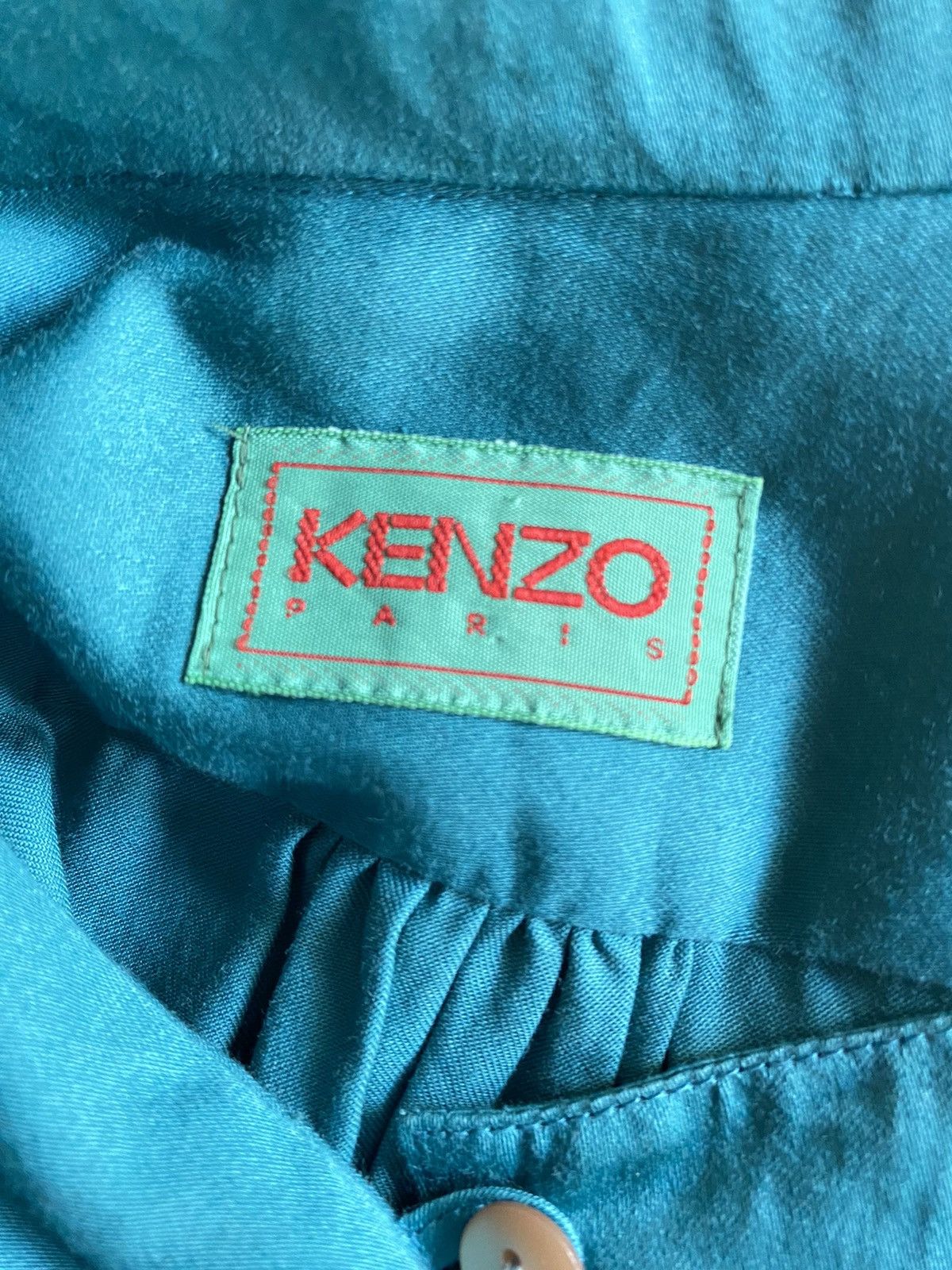 Kenzo KENZO Vintage turquoise green blouse Size M / US 6-8 / IT 42-44 - 8 Thumbnail