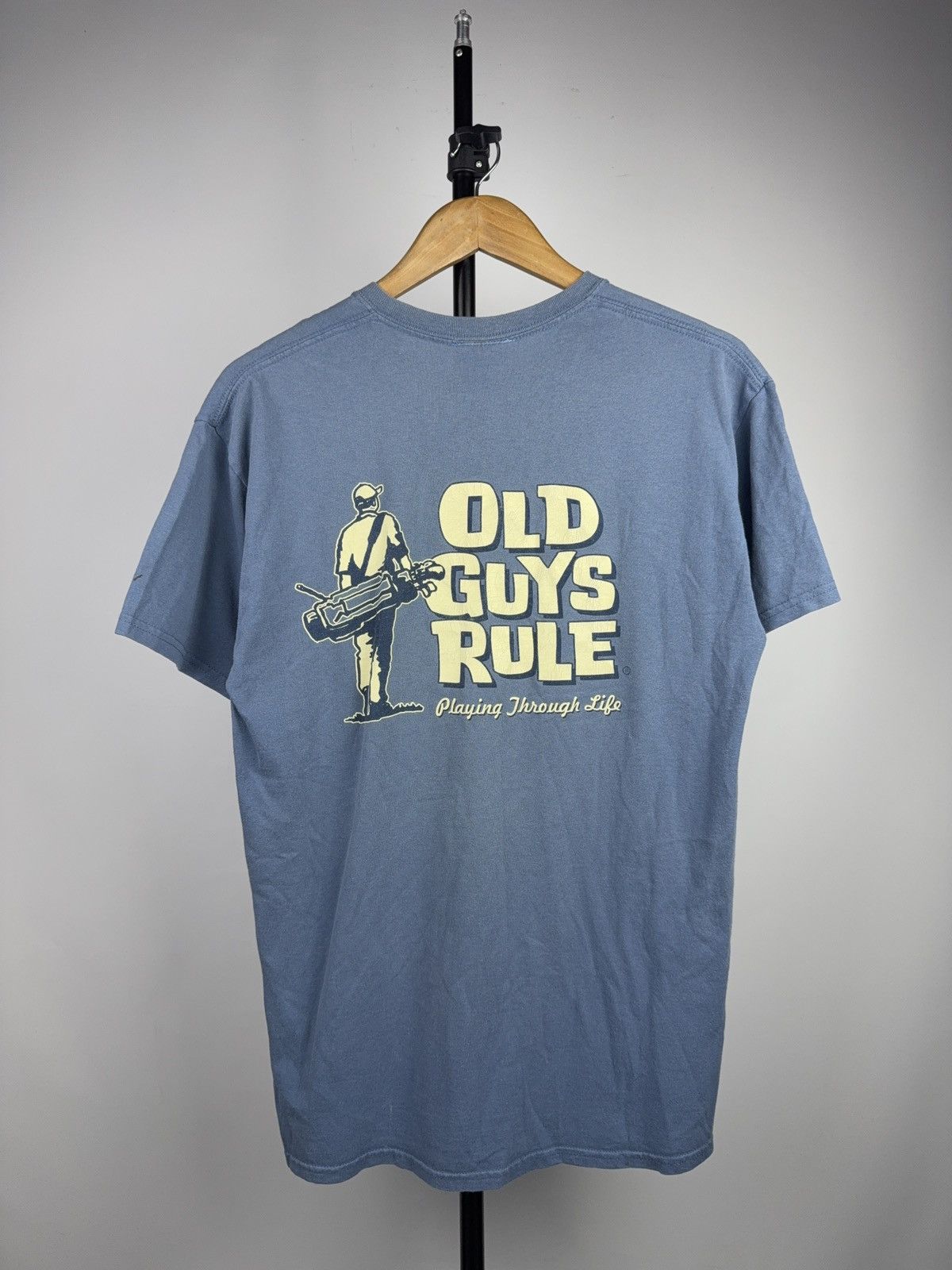 Vintage Vintage 00s Old Guys Rule Golf Graphic T-Shirt Blue Men’s M Size US M / EU 48-50 / 2 - 1 Thumbnail