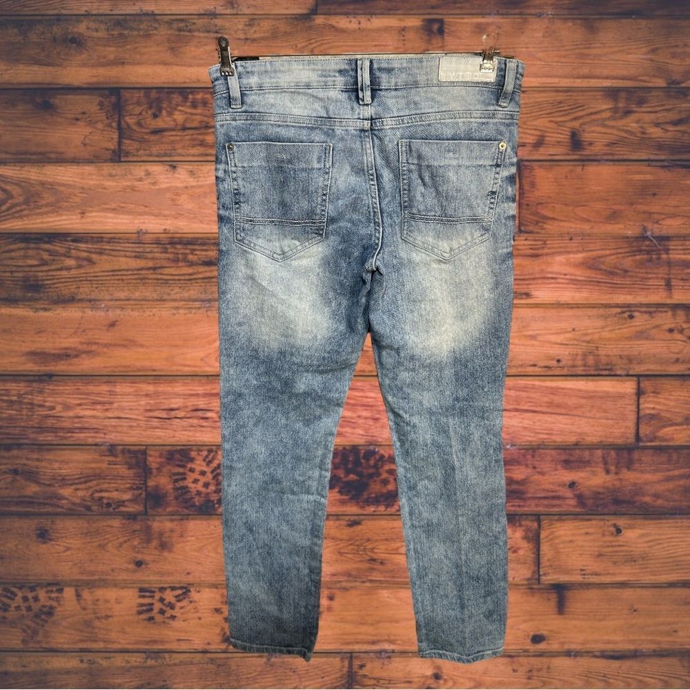 WT02 Wt02 Distressed Acid Washed Jeans size 30X30 Size US 30 / EU 46 - 2 Thumbnail