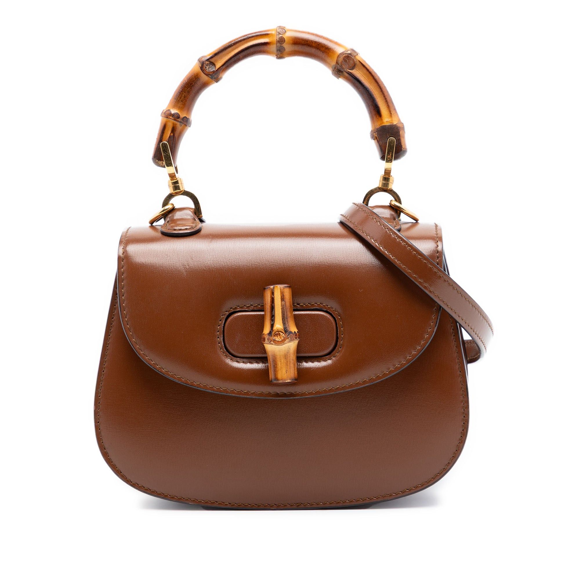 Gucci Mini Calfskin 1947 Bamboo Top Handle Bag Size ONE SIZE - 1 Thumbnail