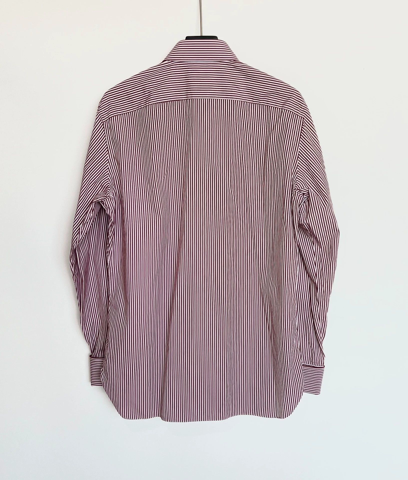 Ermenegildo Zegna Zegna French Cuff Stripe Shirt 41 - 9/10 Size US XS / EU 42 / 0 - 2 Thumbnail