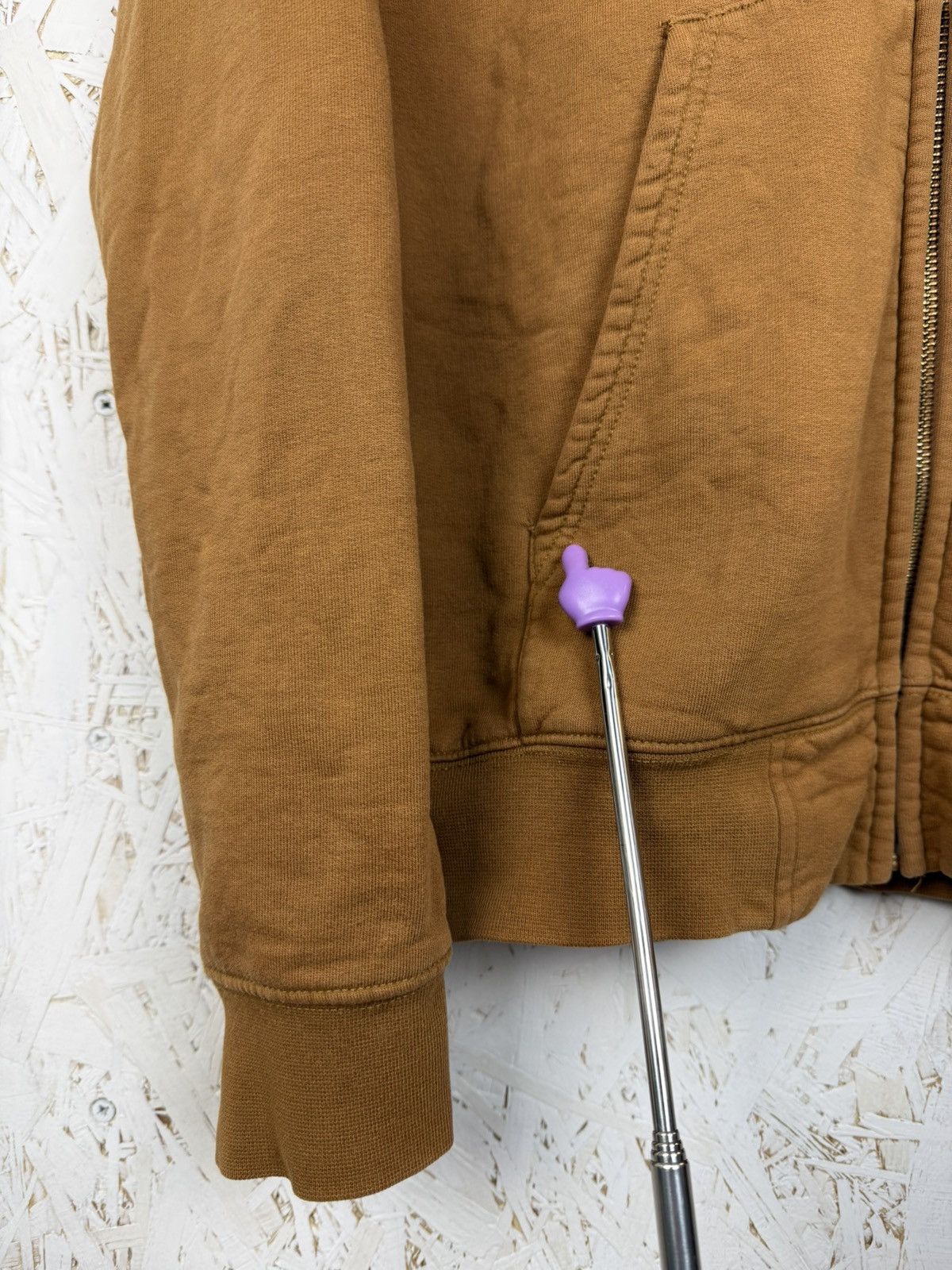 Carhartt Vintage Carhartt Embroidered Logo Zip Hoodie Brown L Size US L / EU 52-54 / 3 - 5 Thumbnail