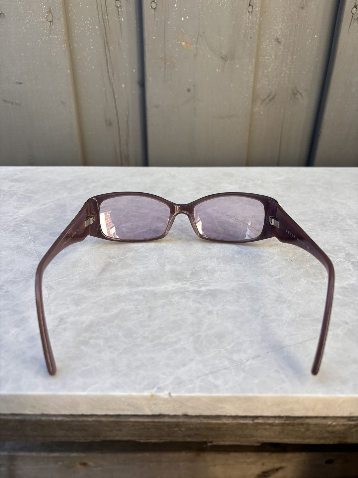 Designer × Prada × Vintage 2000s Prada Sunglasses Pink Flame Tribal Y2K Tiny Hadid Core Size ONE SIZE - 10 Thumbnail