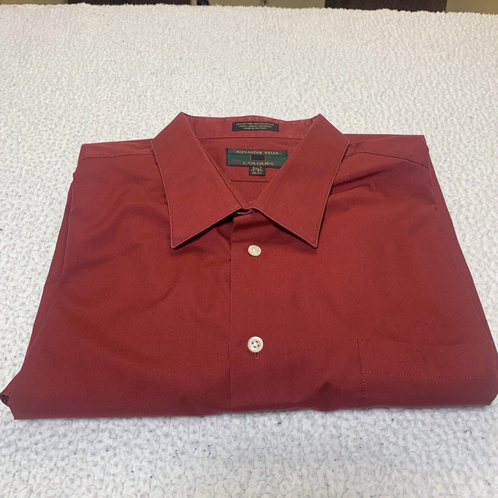 Alexander Julian Alexander Julian Men's 3XLT Shirt Long Sleeve Red Wine Size US XXL / EU 58 / 5 - 1 Thumbnail