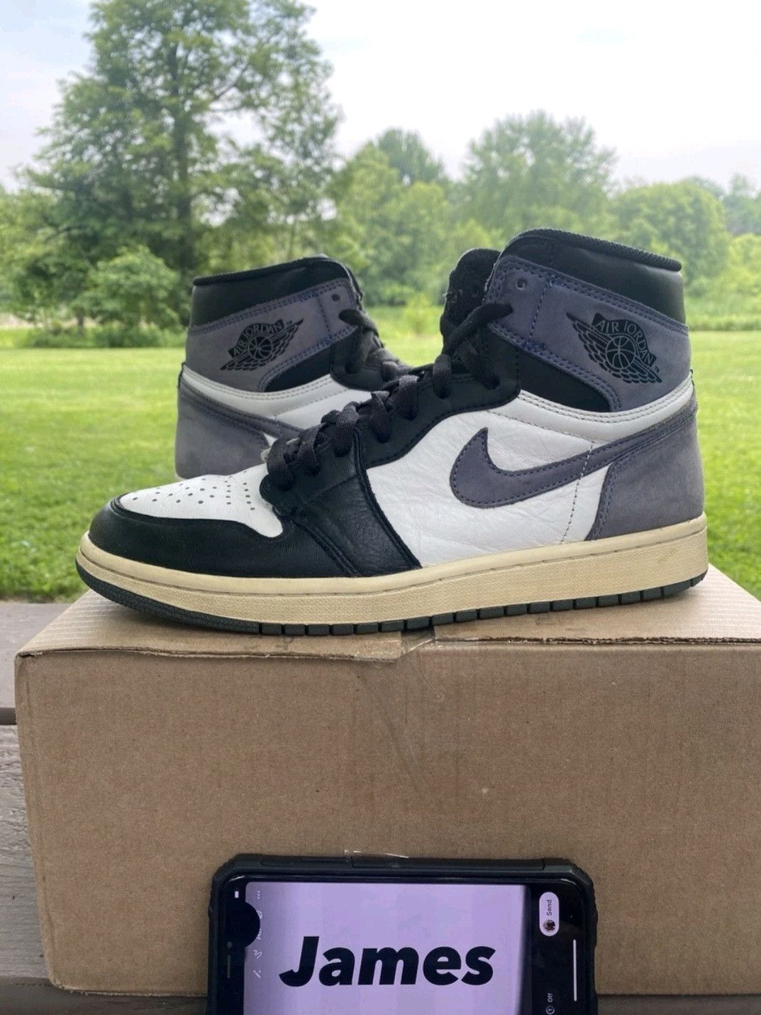 Jordan Brand Nike Air Jordan Retro 1 High Best Hand In The Game Blue Moon Size US 9 / EU 42 - 1 Thumbnail