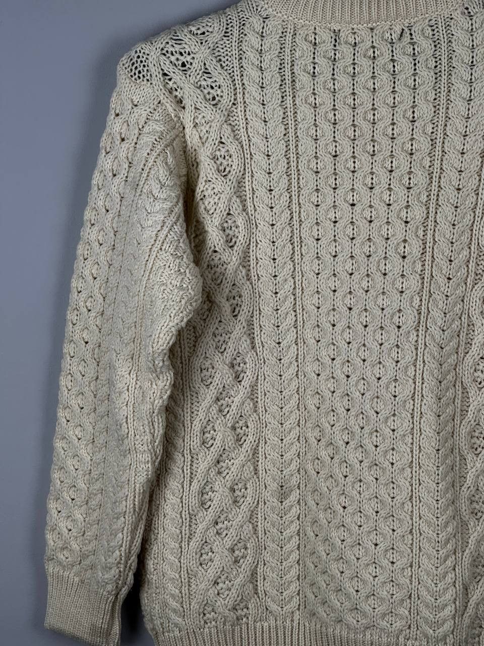 Vintage Irelandseye Sweater Cable Knit Fisherman Made in Ireland Size US S / EU 44-46 / 1 - 12 Thumbnail