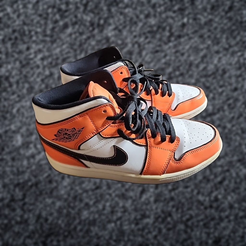 Jordan Brand Nike Air Jordan 1 Mid Turf Orange Mens Size 9.5 Size US 10 / EU 43 - 1 Thumbnail
