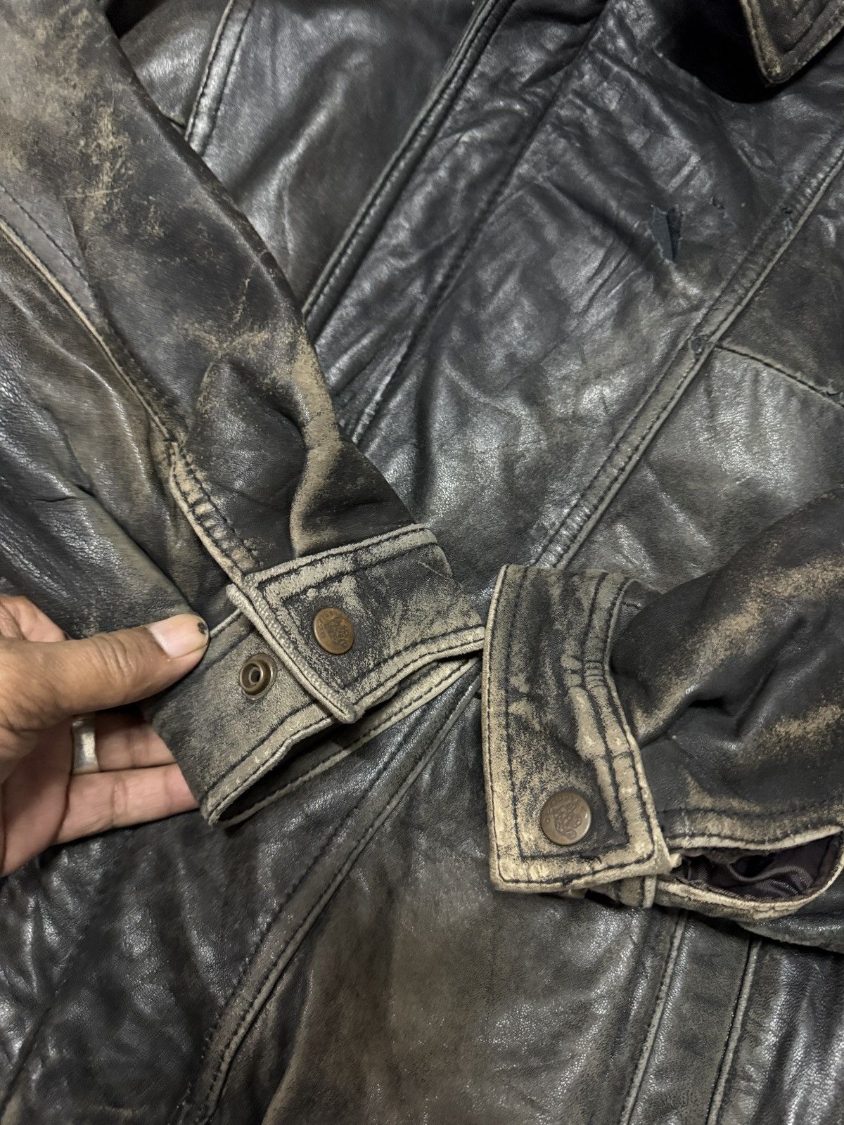 ジャケット・アウター 80s valentino uomo leather blouson Valentino Men's Leather Jacket Black L Vintage Bomber Rare