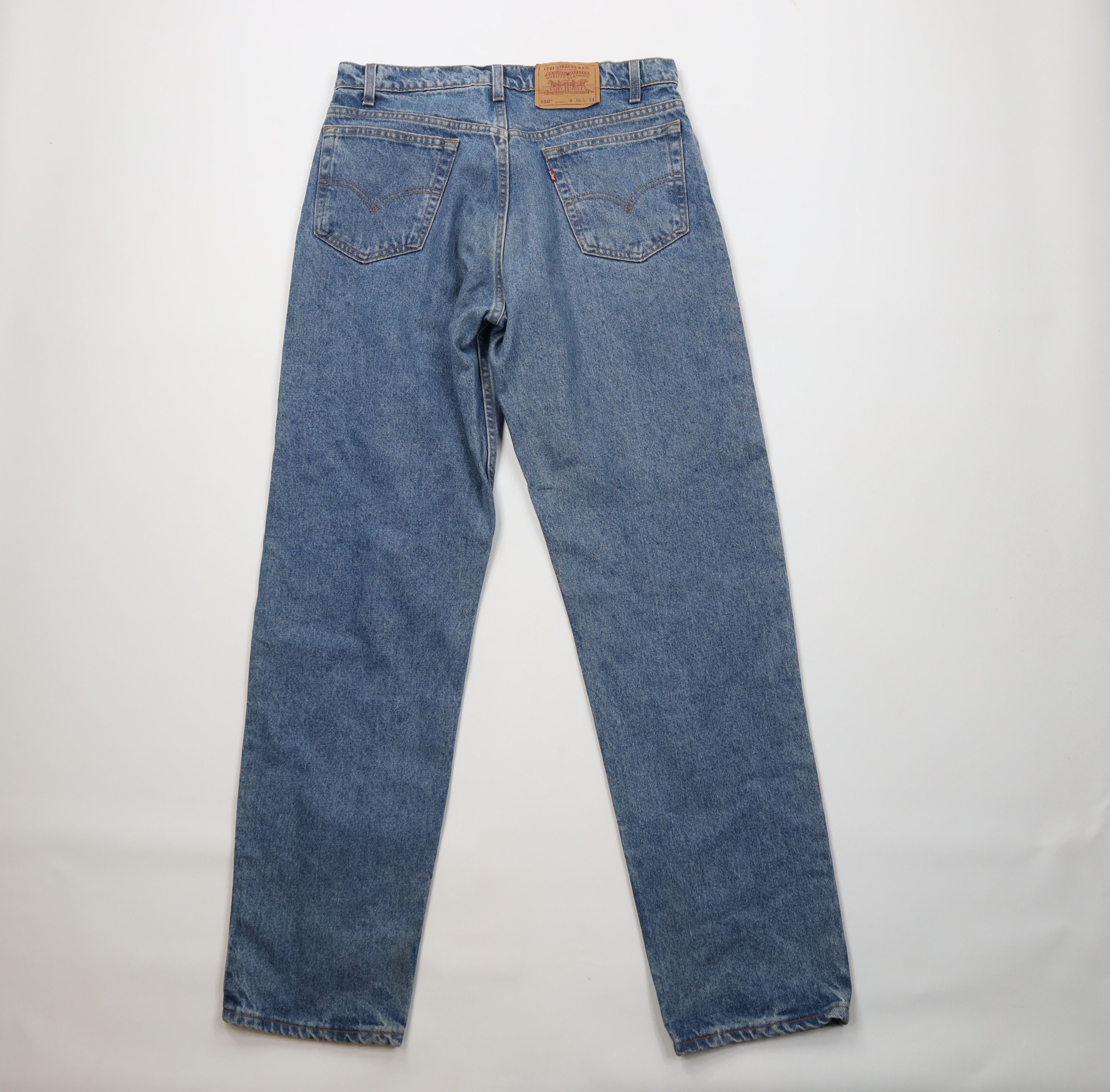 Levi's Vintage 90s Levis 550 Fit Denim Jeans Blue Cotton USA Size US 36 / EU 52 - 12 Thumbnail