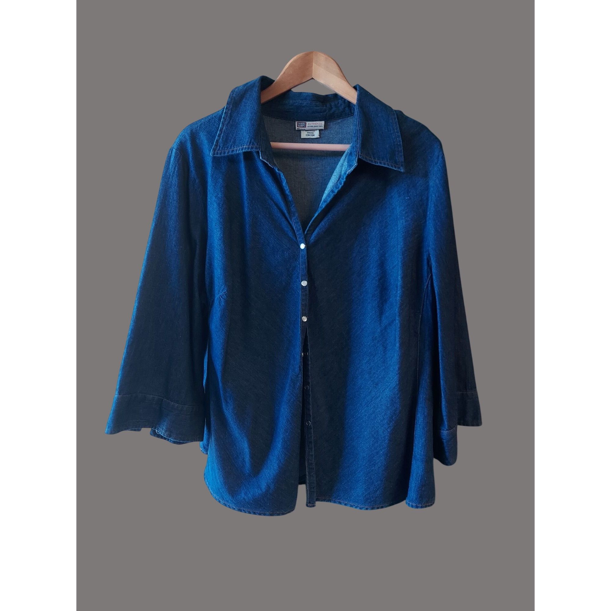 Other Faded Glory Womens Relaxed Fit 1- Pants & 1-Denim Button-Up Size 3XL / US 20-22 - 2 Thumbnail