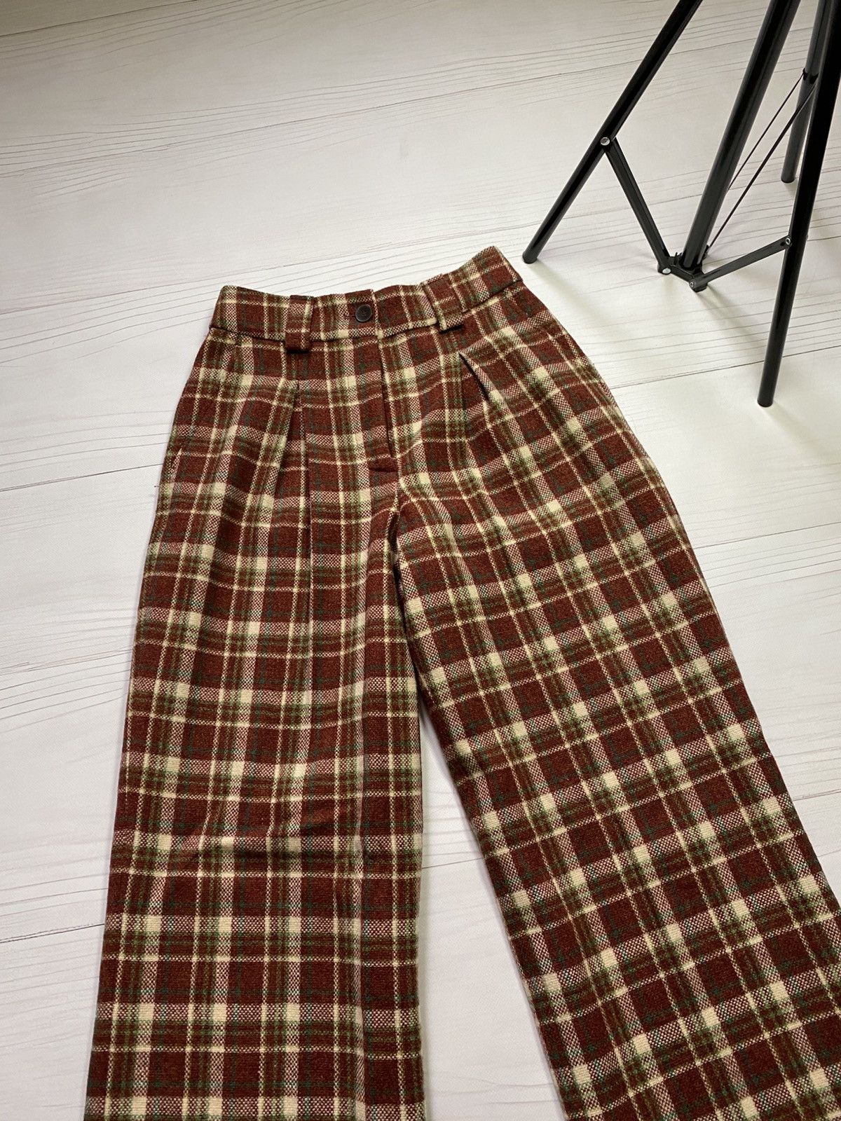 Sezane Sezane theophile plaid wool trousers Size 25" / US 0 / IT 36 - 6 Thumbnail