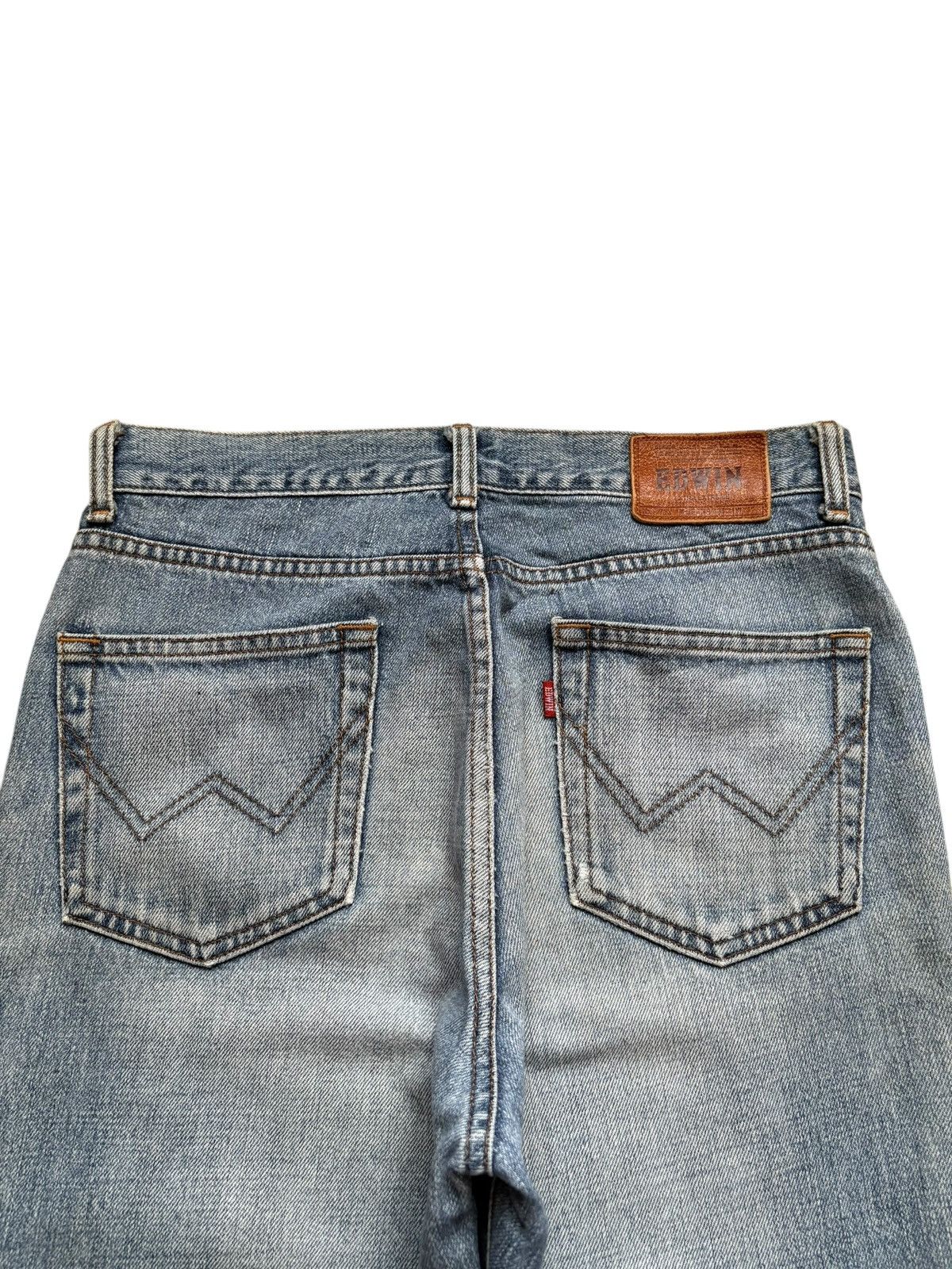 Edwin × Japanese Brand Vintage Japanese Edwin Mud Wash Distressed Flare Jeans Size US 29 - 8 Thumbnail